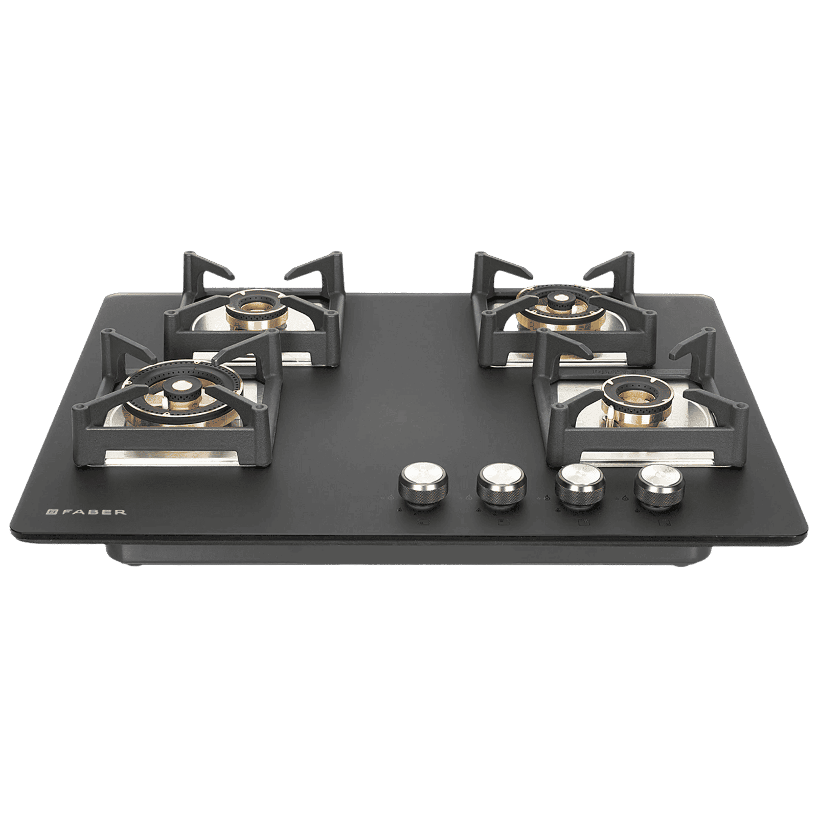FABER BELLA HT 704 BR AI Glass Top 4 Burner Automatic Hob (Spill Proof Design, Black)_1