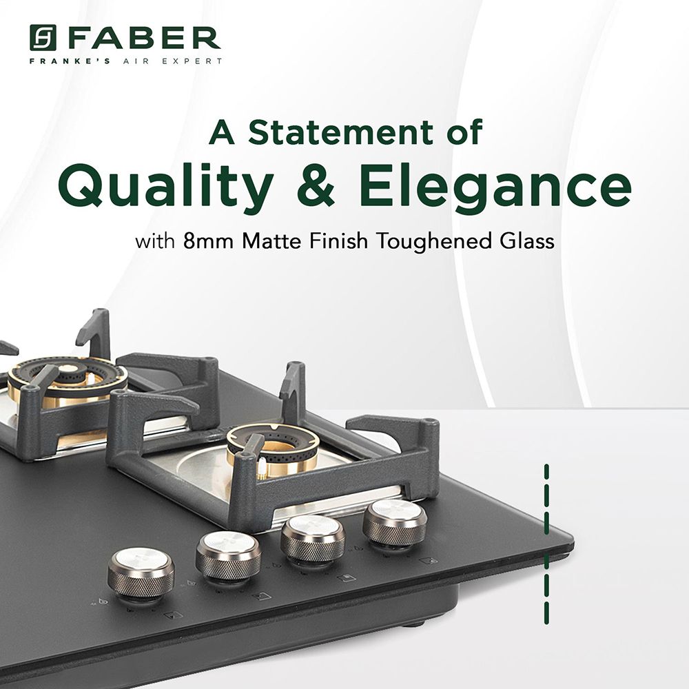 FABER BELLA HT 704 BR AI Glass Top 4 Burner Automatic Hob (Spill Proof Design, Black)_16