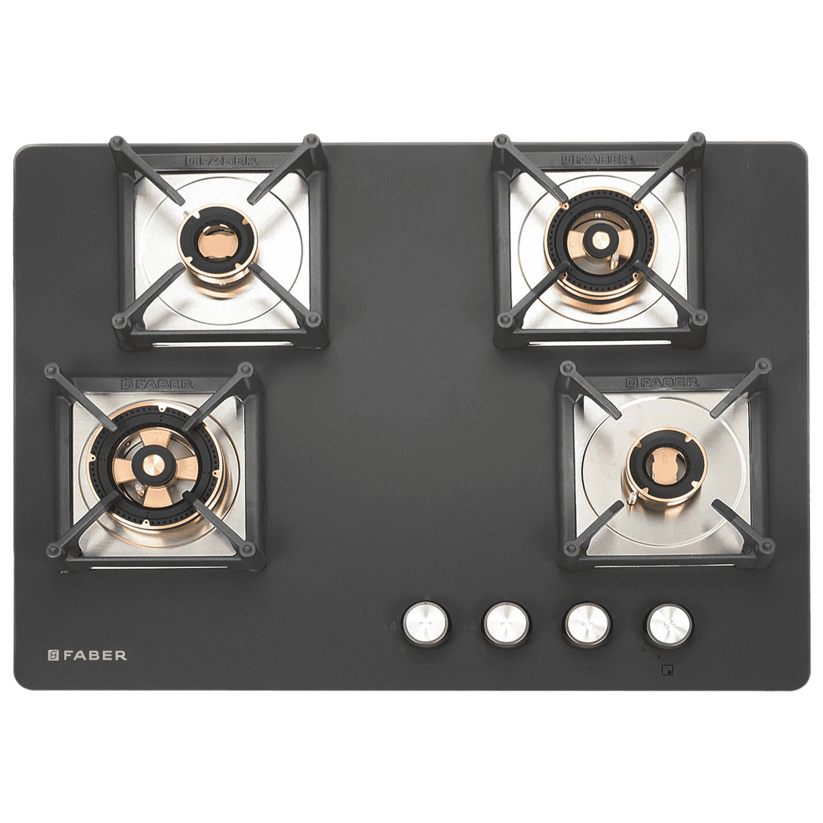 FABER BELLA HT 704 BR AI Glass Top 4 Burner Automatic Hob (Spill Proof Design, Black)_5