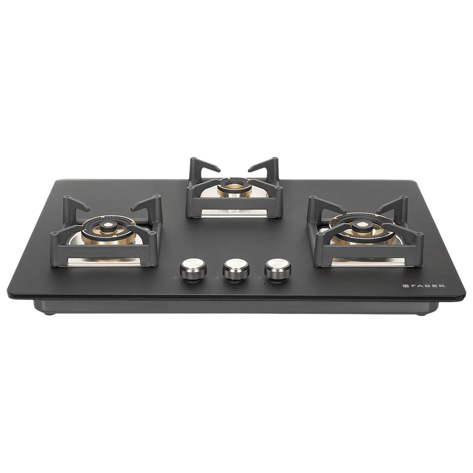 FABER BELLA HT 753 BR AI Glass Top 3 Burner Automatic Hob (Spill Proof Design, Black)_1