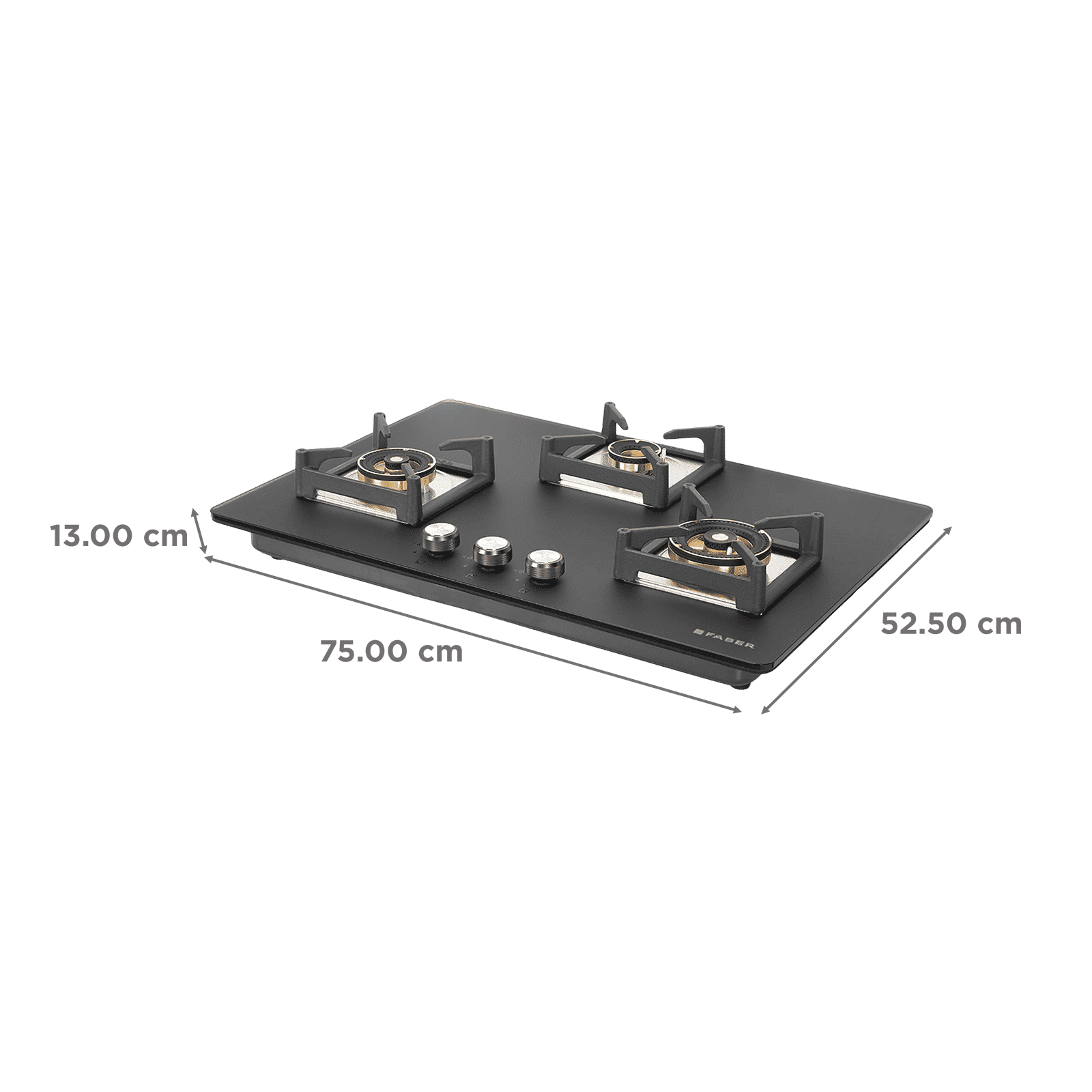 FABER BELLA HT 753 BR AI Glass Top 3 Burner Automatic Hob (Spill Proof Design, Black)_2