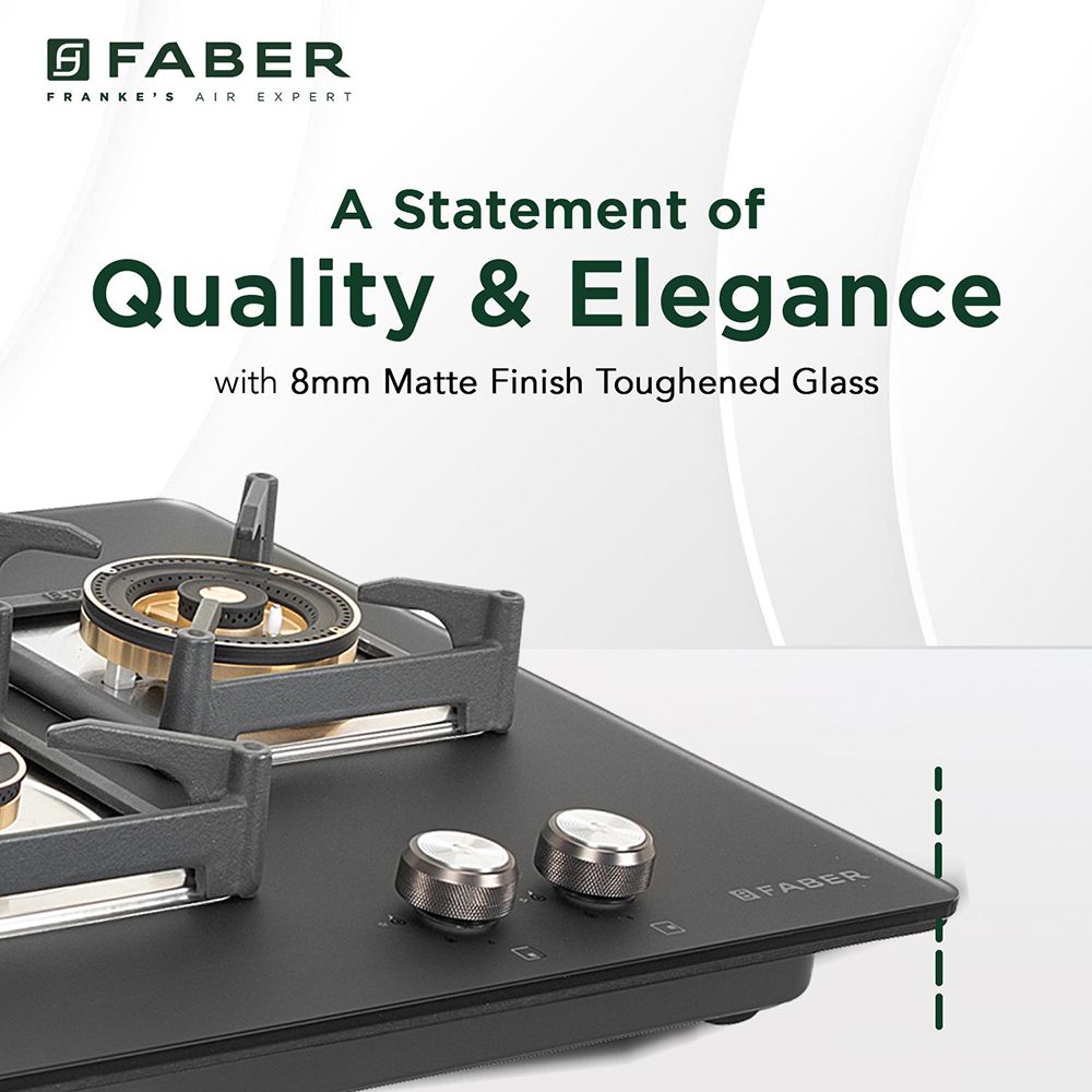 FABER BELLA HT 754 BR AI Glass Top 4 Burner Automatic Hob (Premium Metal Knobs, Black)_10