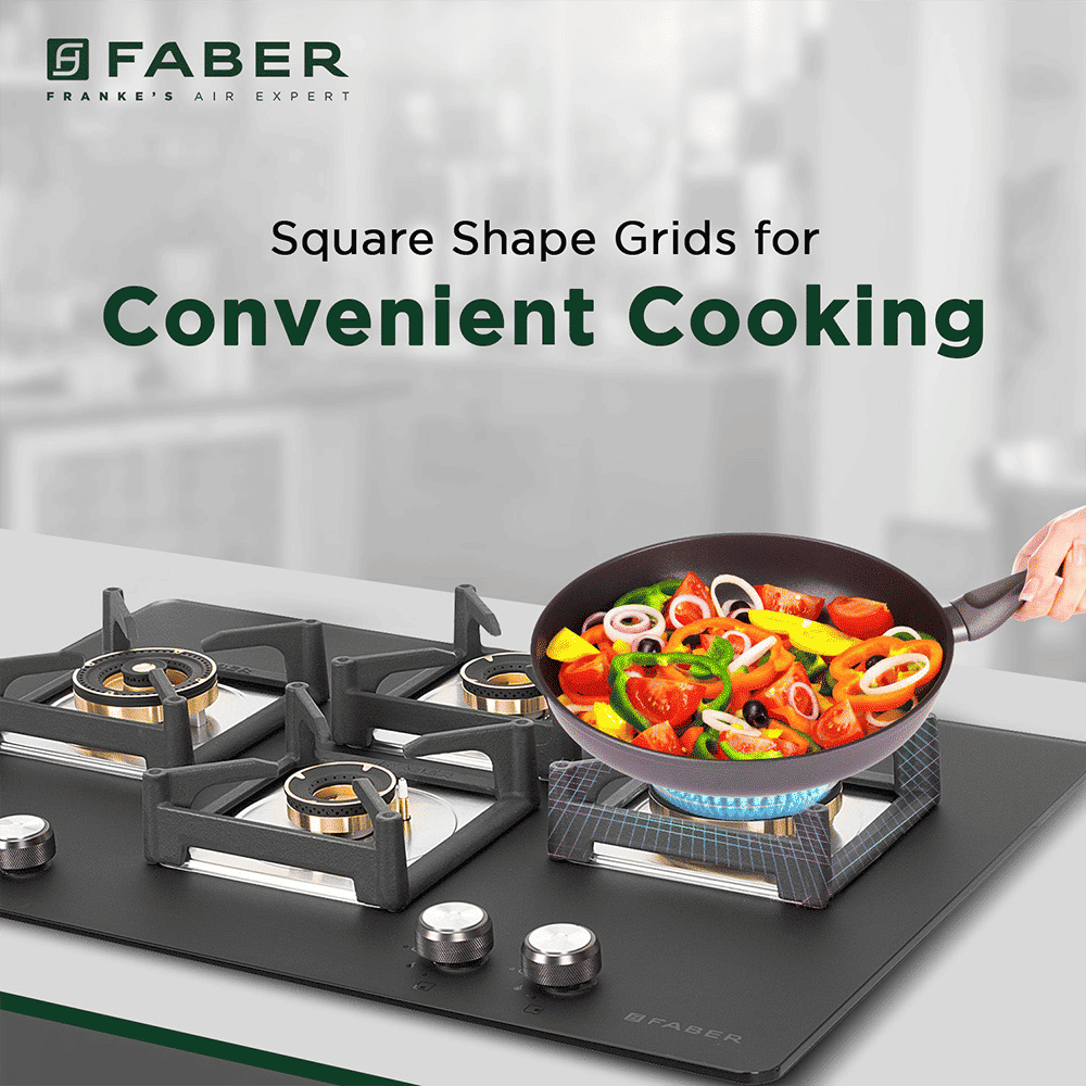 FABER BELLA HT 754 BR AI Glass Top 4 Burner Automatic Hob (Premium Metal Knobs, Black)_11