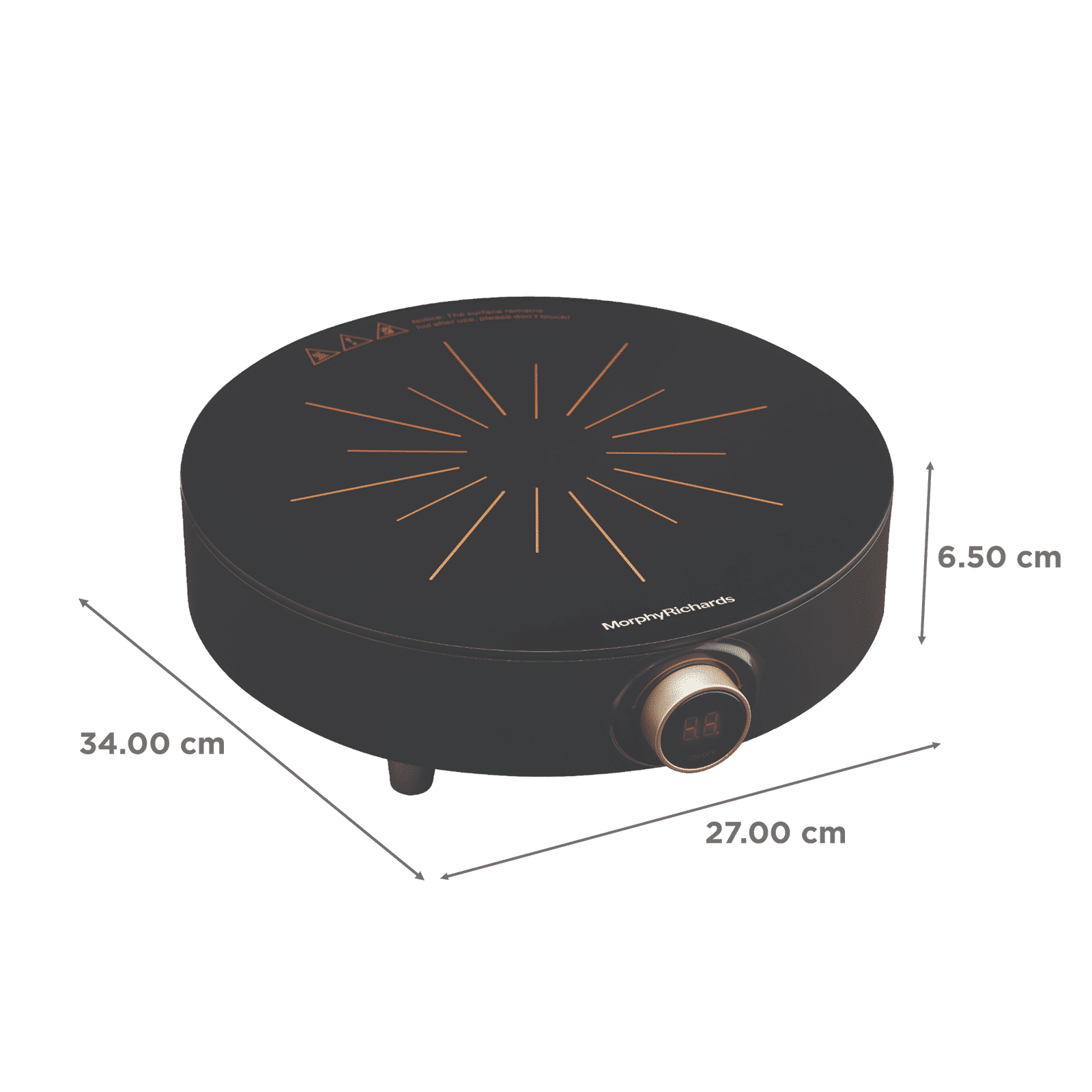 morphy richards Esperto Onyx Blaze 1800W Induction Cooktop with Smart Sensors_2