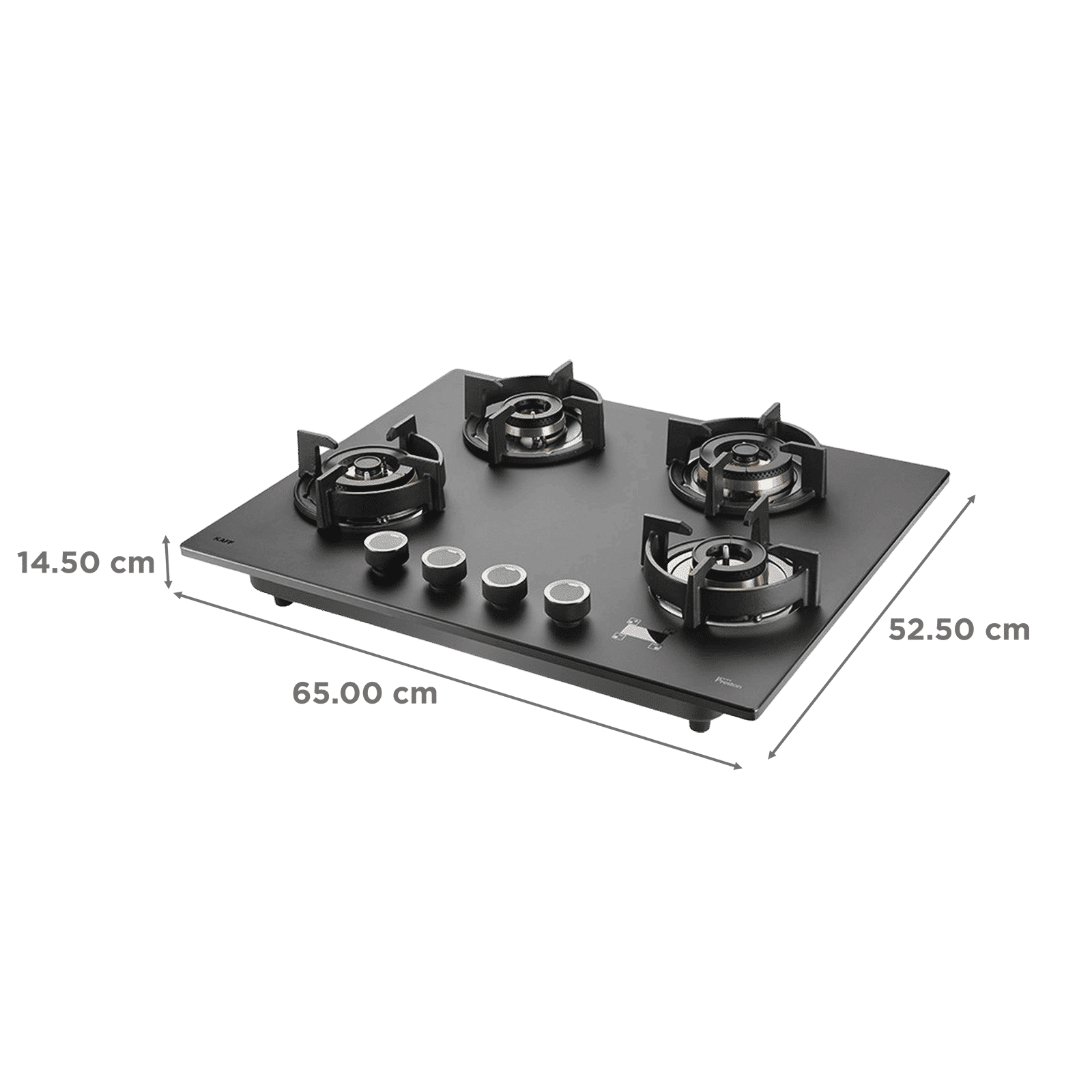 KAFF PRS 654 Glass Top 4 Burner Automatic Hob (Digital Timer, Black) KAFF PRS 654 Glass Top 4 Burner Automatic Hob (Digital Timer, Black)_2