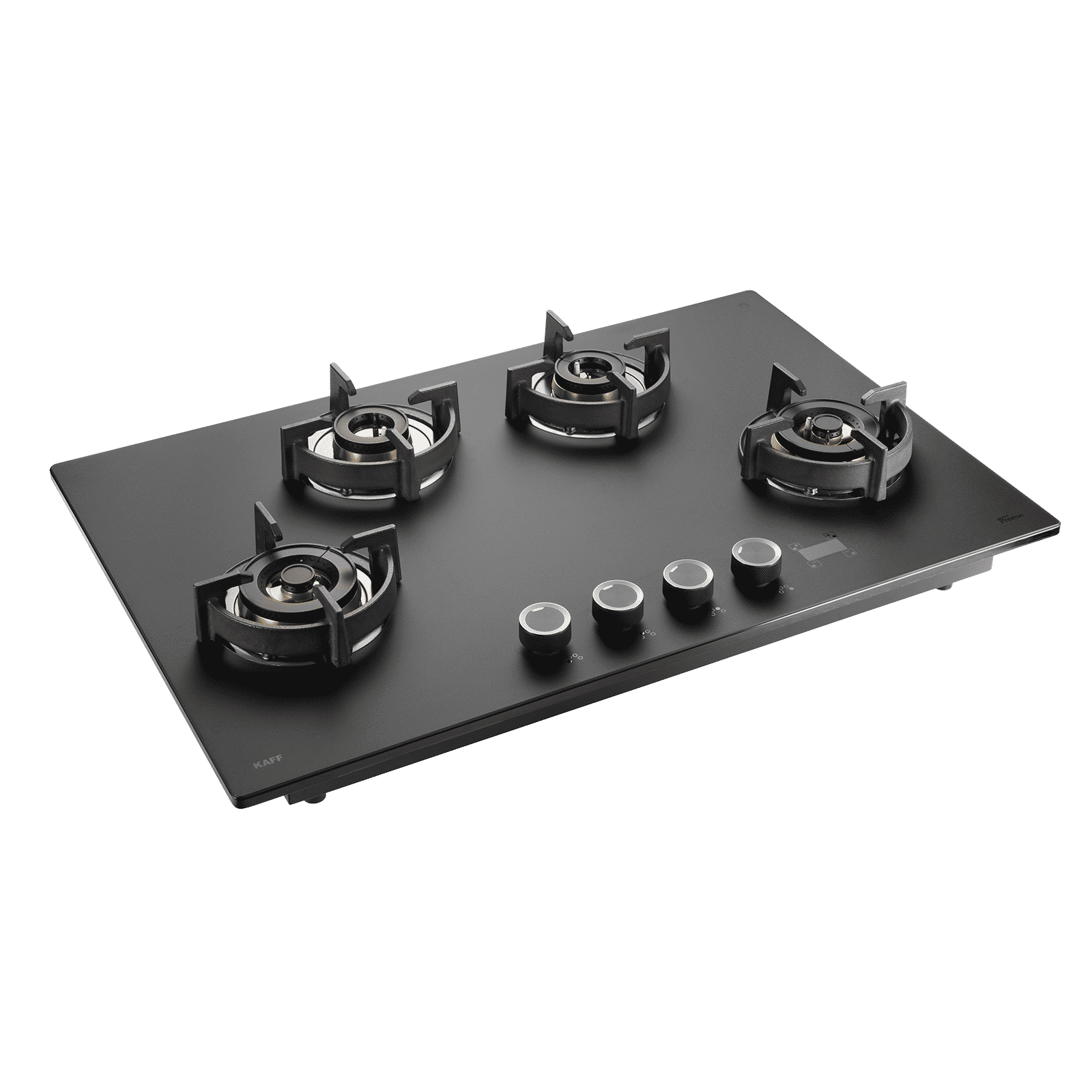 KAFF Preston Tempered Glass Top 4 Burners Automatic Hob (Flame Failure Device, Frosted Matt Black)_1