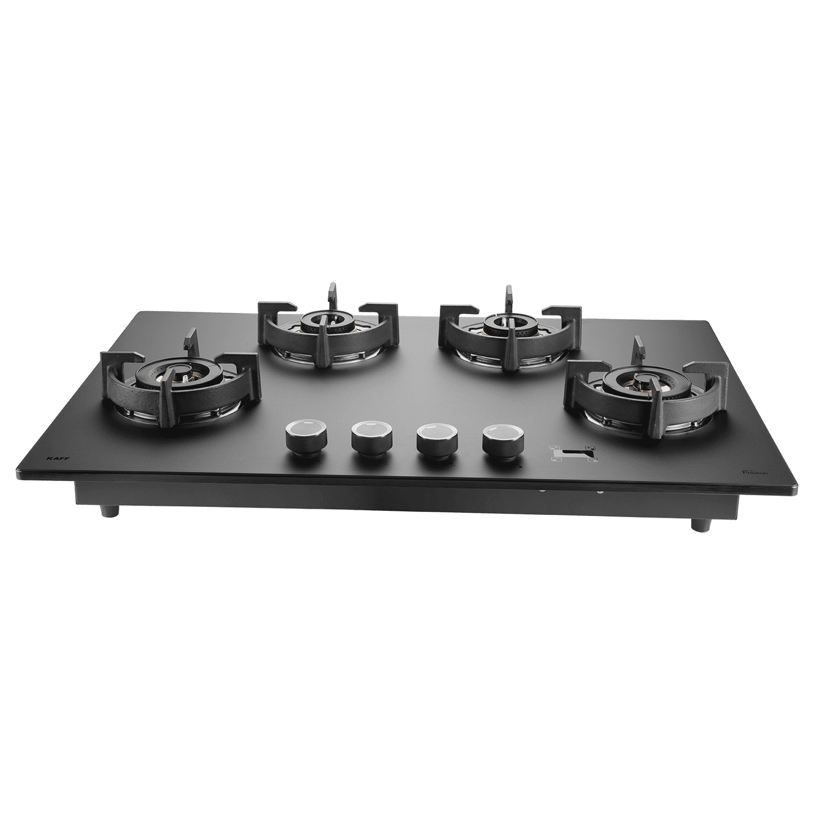 KAFF Preston Tempered Glass Top 4 Burners Automatic Hob (Flame Failure Device, Frosted Matt Black)_4