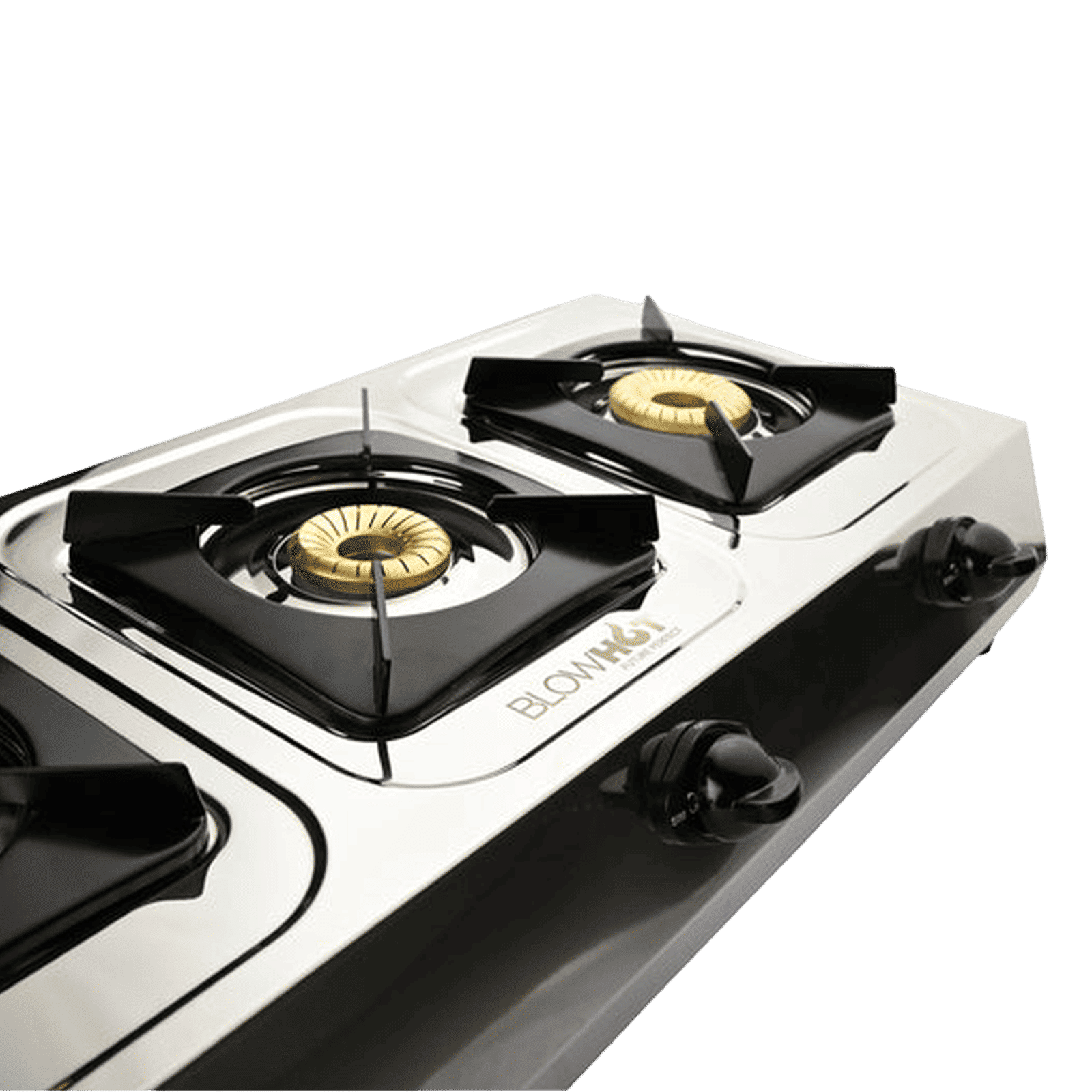 BLOWHOT Crystal Stainless Steel Top 3 Burner Manual Gas Stove (ISI Certified, Black)_10