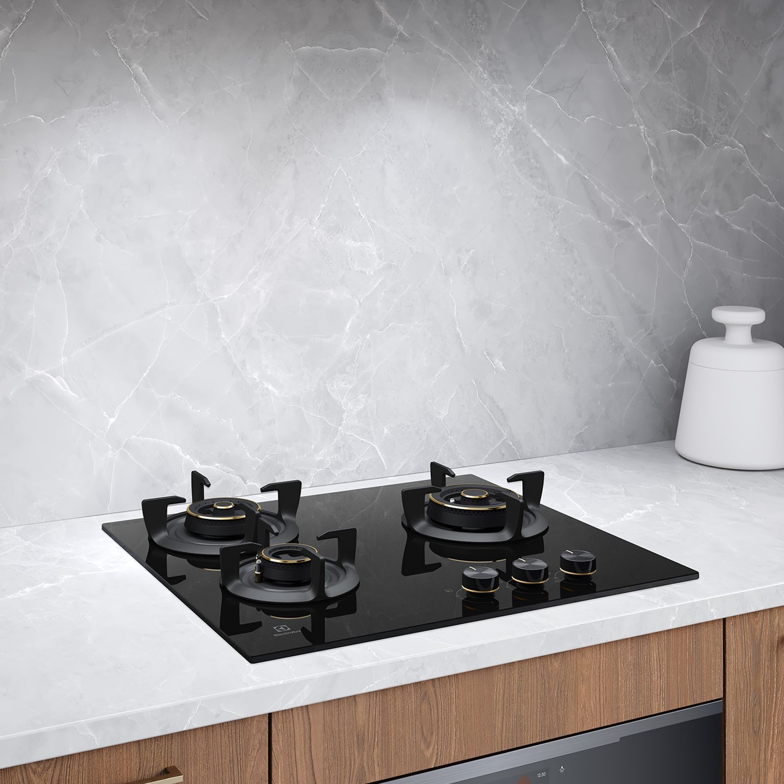 Electrolux UltimateTaste 300 Glass Top 3 Burner Automatic Hob (One Hand Ignition, Black)_7