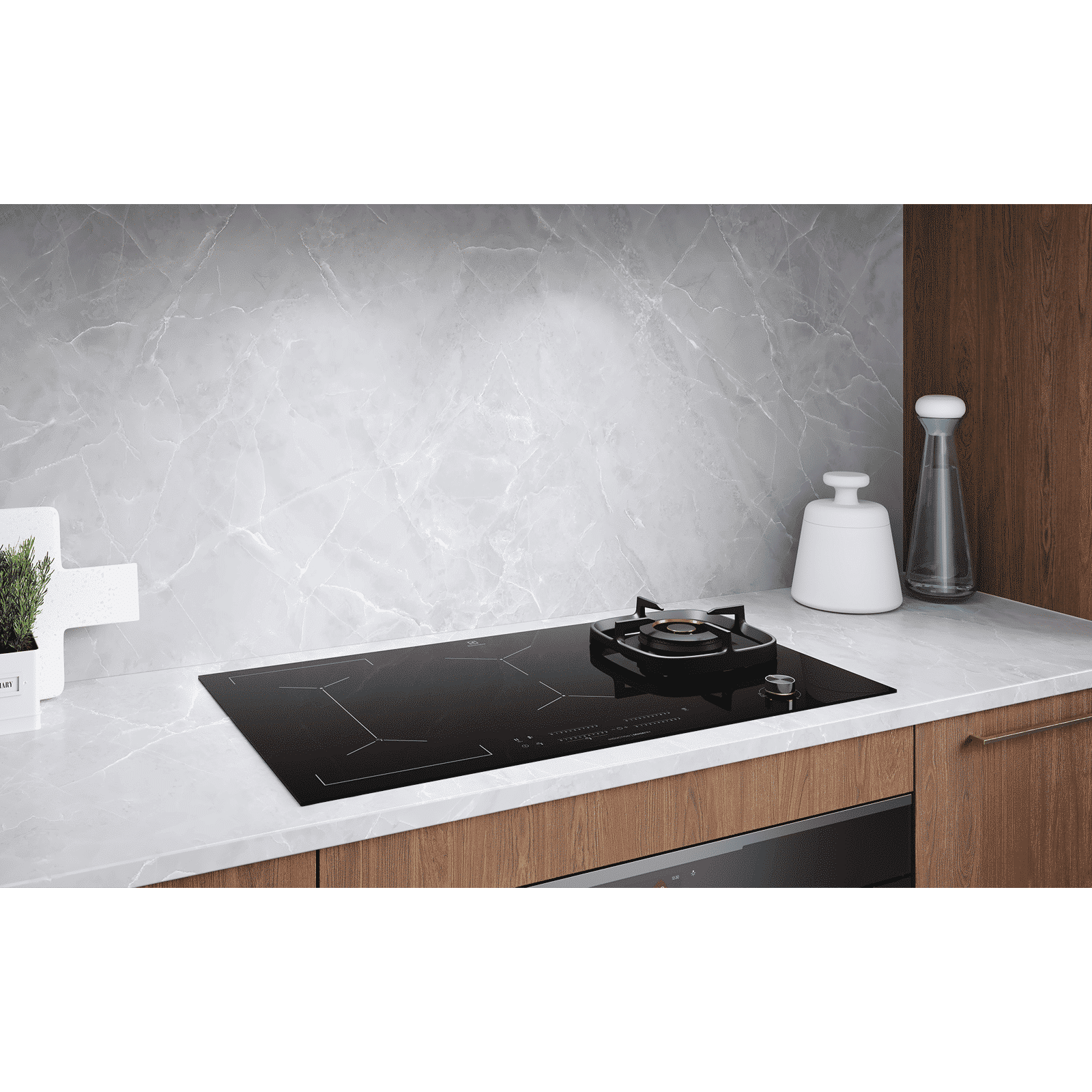 Electrolux UltimateTaste 900 Glass Top 4 Burner Hybrid Induction Hob (Pot Sensor, Black)_6