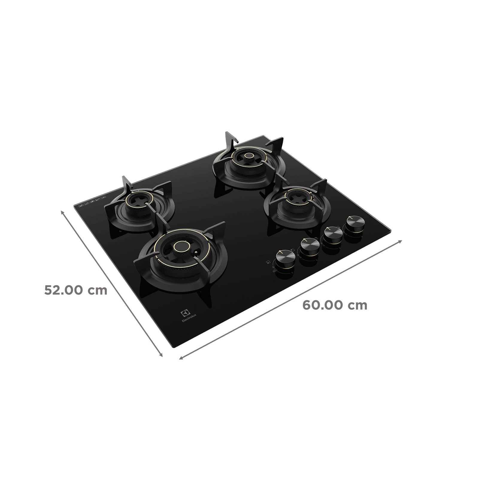 Electrolux UltimateTaste 300 Glass Top 4 Burner Automatic Hob (One Hand Ignition, Black)_2