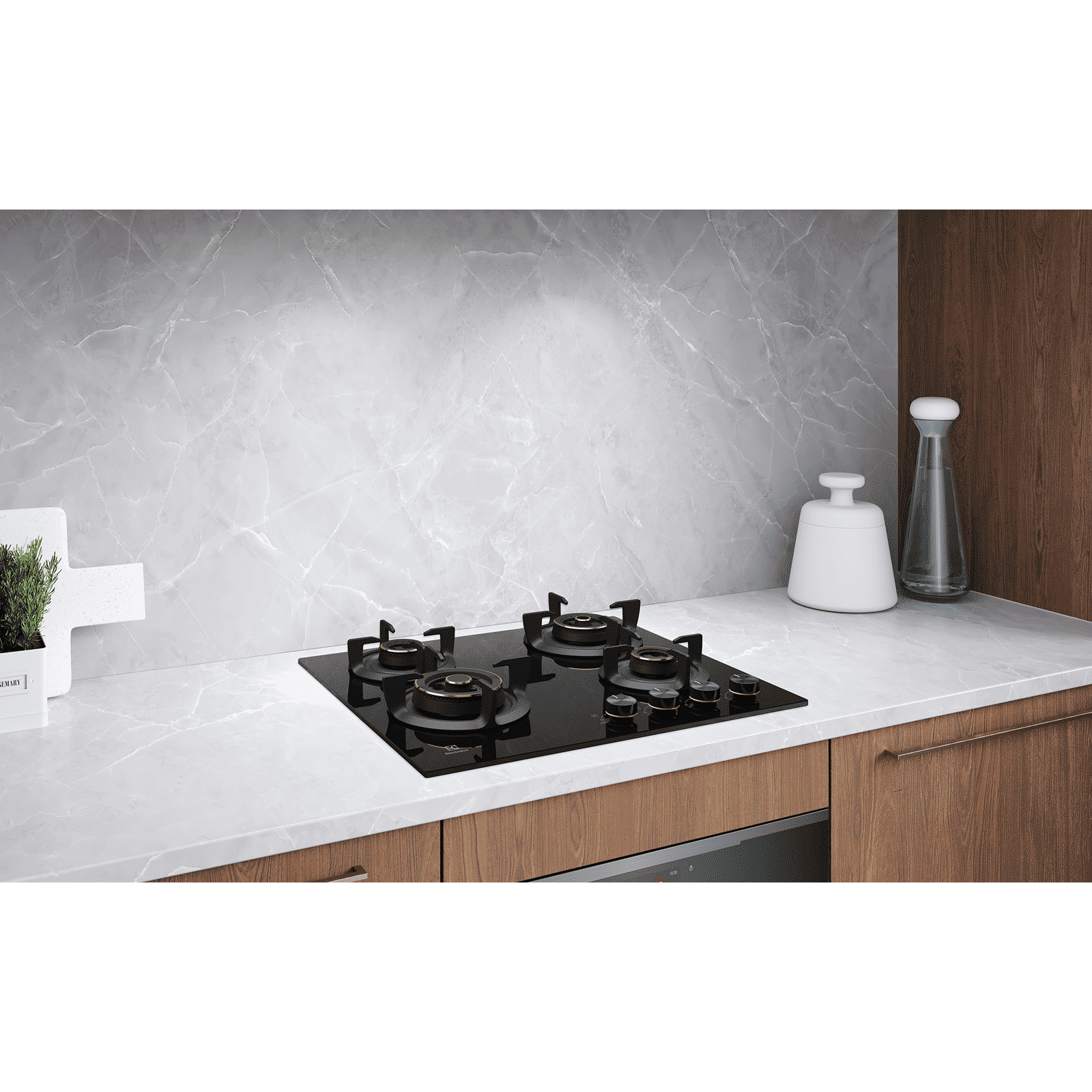 Electrolux UltimateTaste 300 Glass Top 4 Burner Automatic Hob (One Hand Ignition, Black)_7