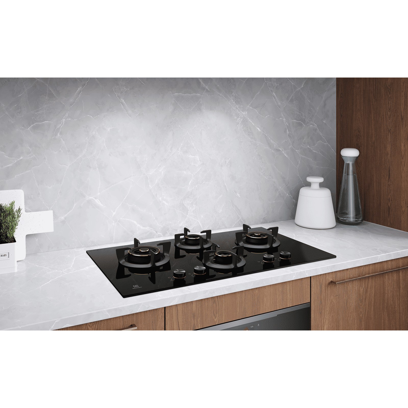 Electrolux UltimateTaste 300 Glass Top 4 Burner Automatic Hob (One Hand Ignition, Black)_7