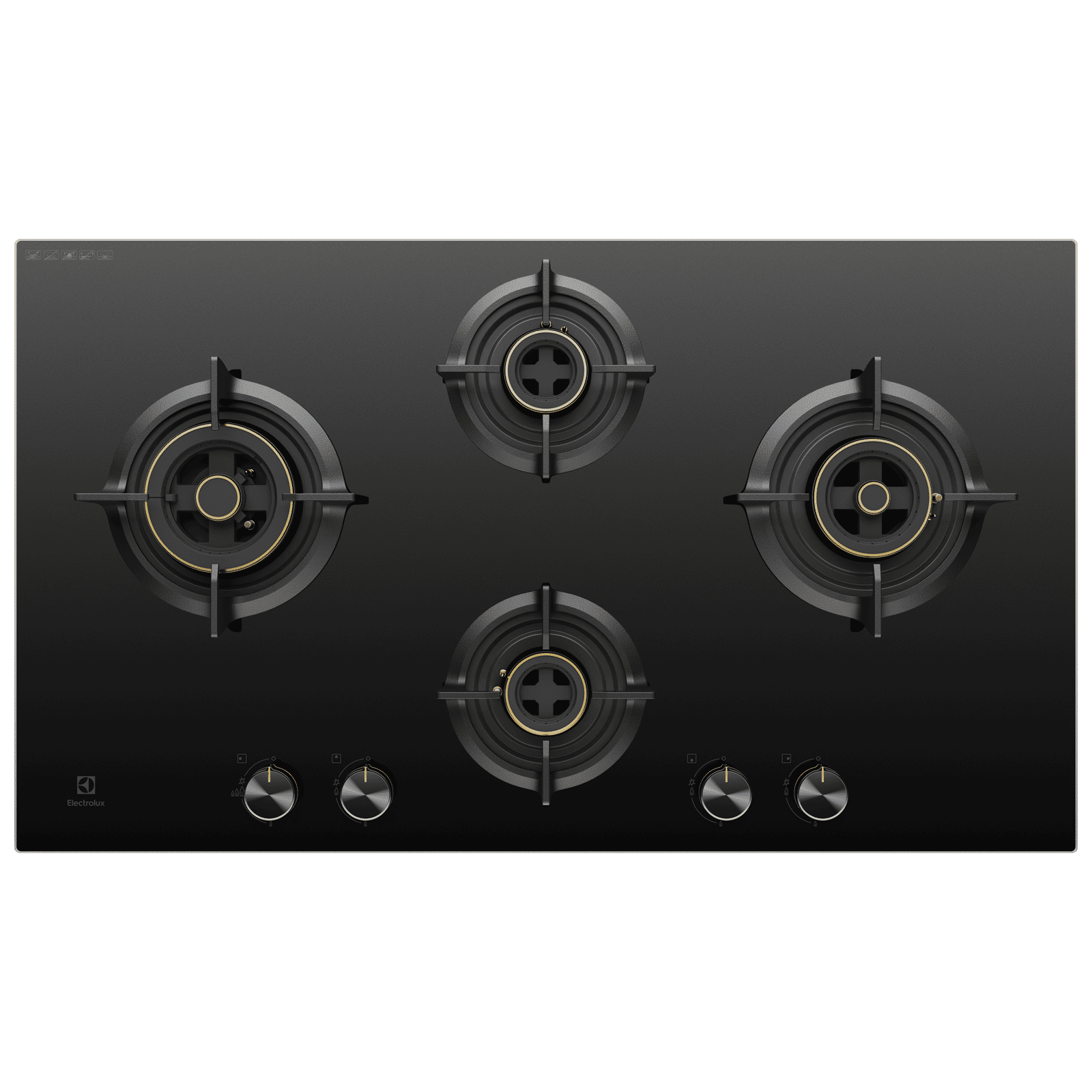Electrolux UltimateTaste 300 Glass Top 4 Burner Automatic Hob (One Hand Ignition, Black)_1