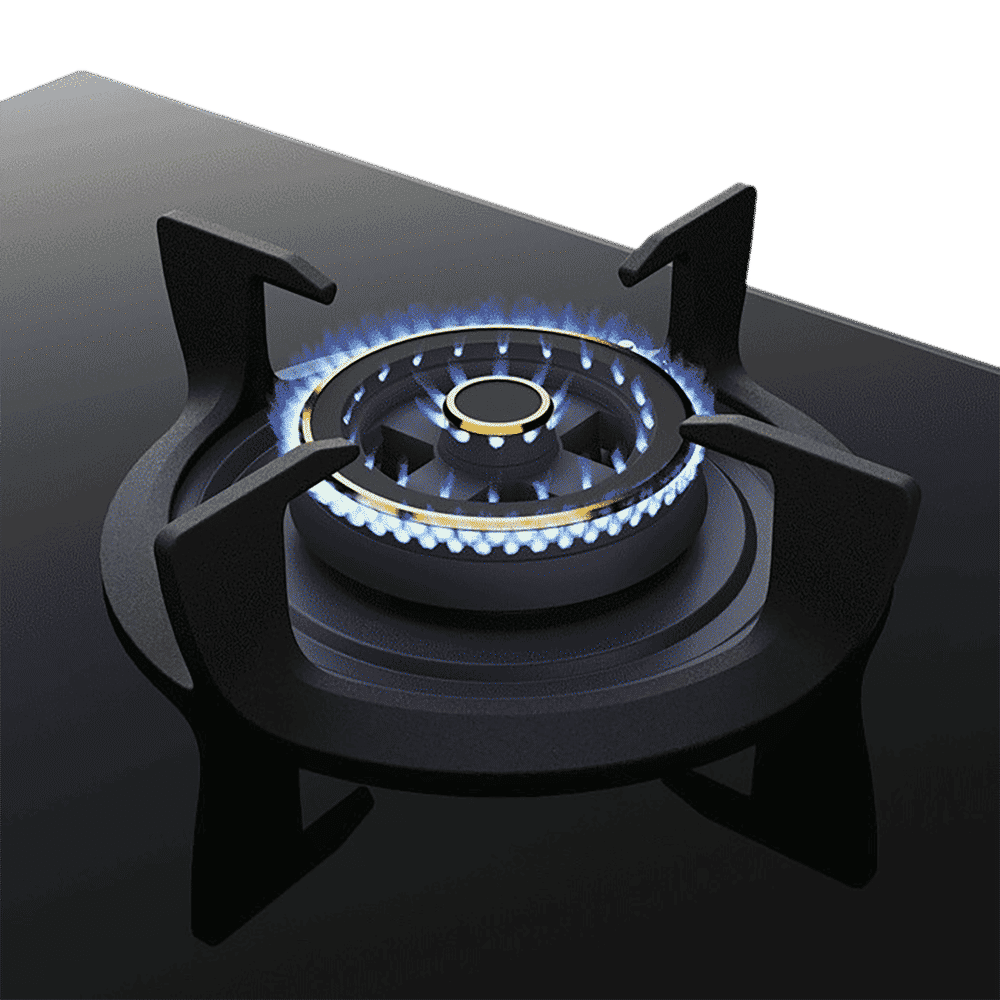 Electrolux UltimateTaste 300 Glass Top 4 Burner Automatic Hob (Cast Iron Pan Supports, Black)_4