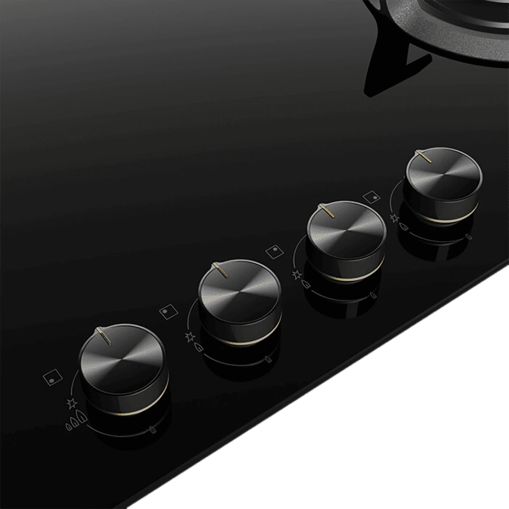 Electrolux UltimateTaste 300 Glass Top 4 Burner Automatic Hob (Cast Iron Pan Supports, Black)_5