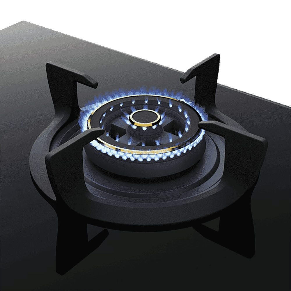 Electrolux UltimateTaste 300 Glass Top 5 Burner Automatic Hob (Cast Iron Pan Supports, Black)_4