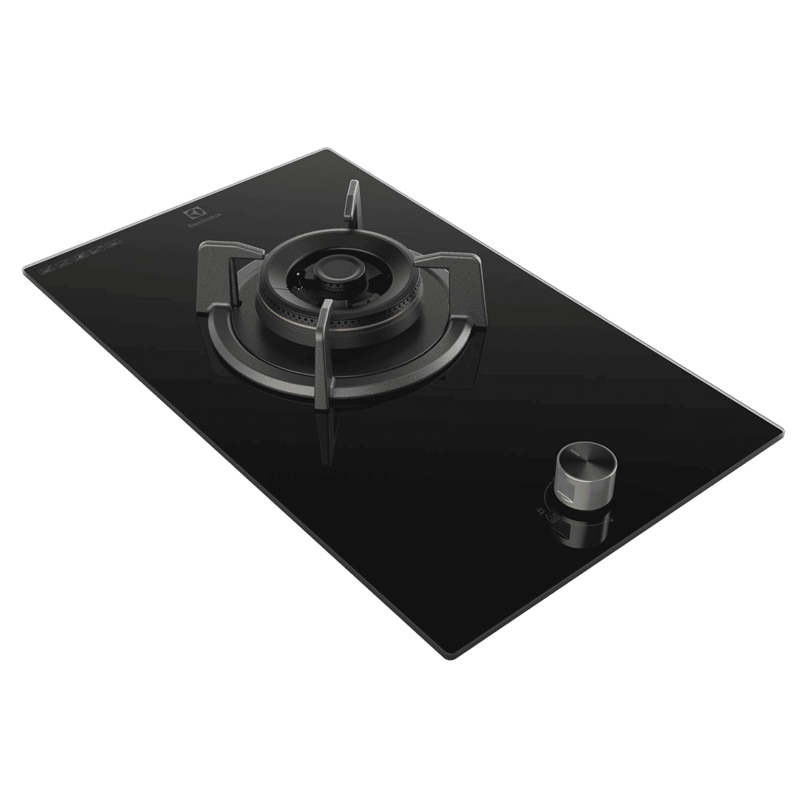 Electrolux UltimateTaste 300 Glass Top 1 Burner Automatic Hob (Cast Iron Pan Supports, Black Glass)_1
