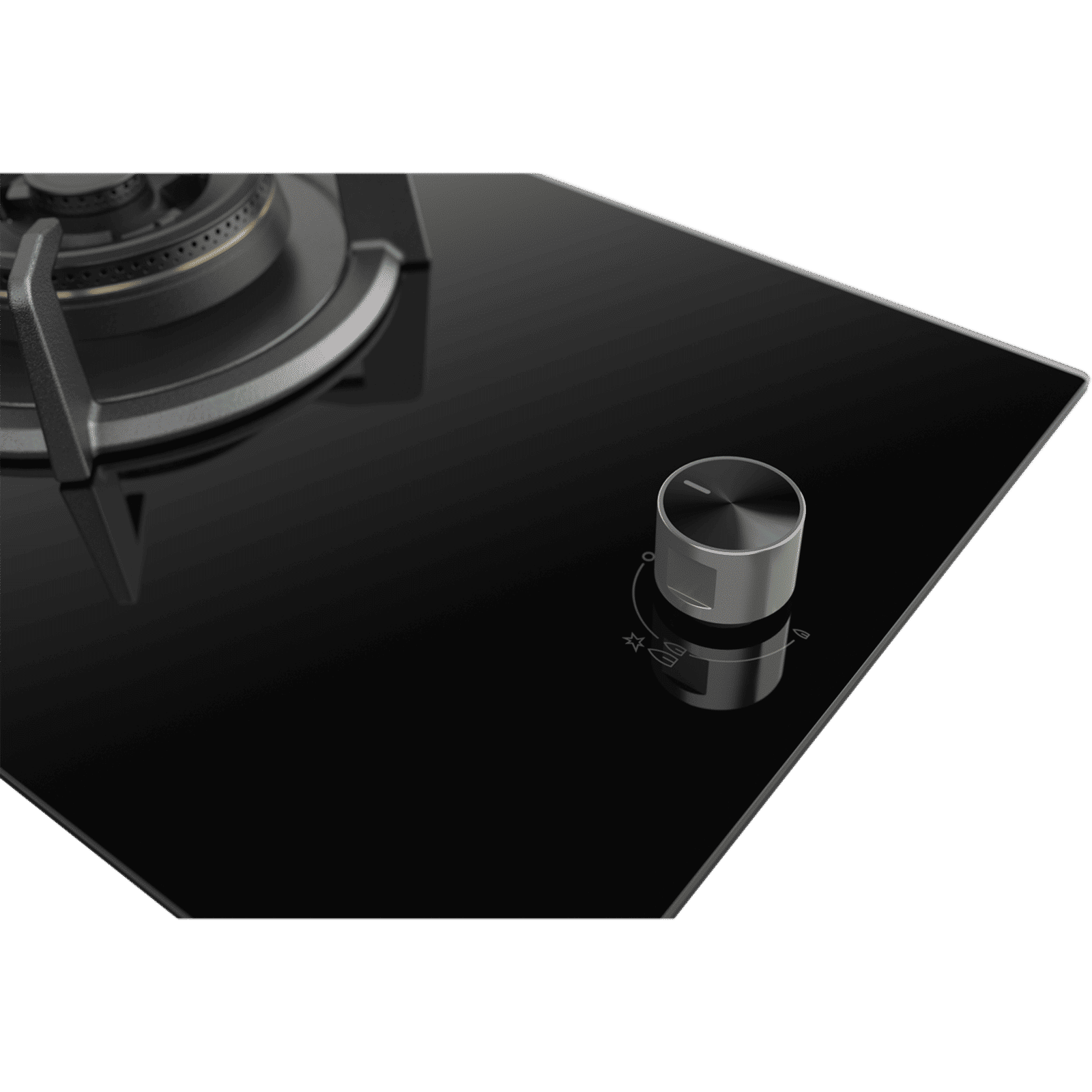 Electrolux UltimateTaste 300 Glass Top 1 Burner Automatic Hob (Cast Iron Pan Supports, Black Glass)_5