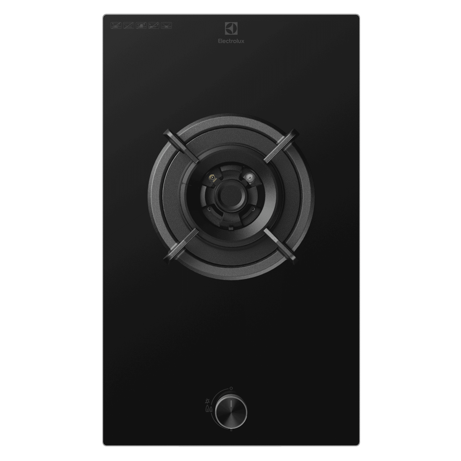 Electrolux UltimateTaste 300 Glass Top 1 Burner Automatic Hob (Cast Iron Pan Supports, Black Glass)_6