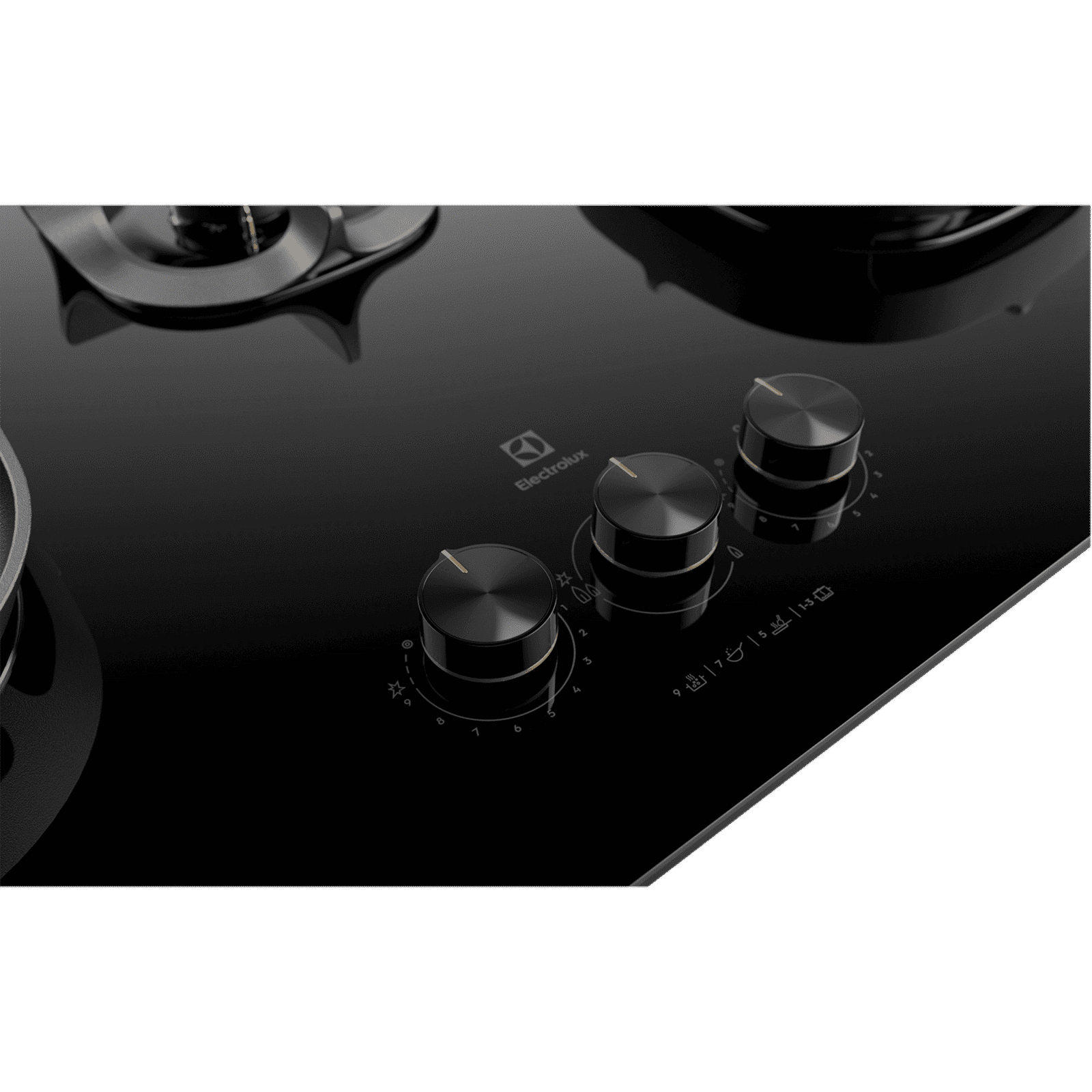 Electrolux UltimateTaste 700 Glass Top 3 Burner Automatic Hob (Cast Iron Pan Supports, Black Glass)_5