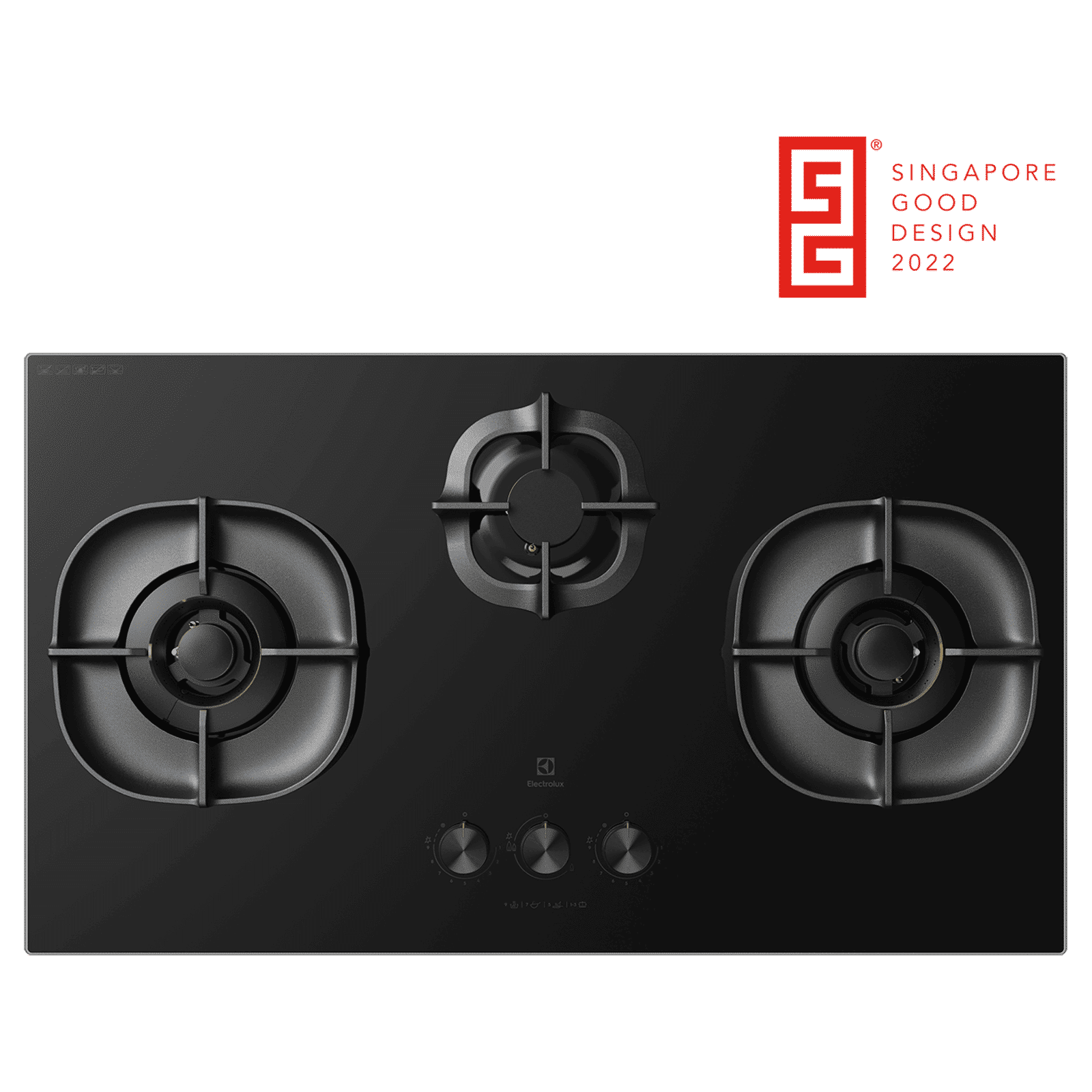 Electrolux UltimateTaste 700 Glass Top 3 Burner Automatic Hob (Cast Iron Pan Supports, Black Glass)_6