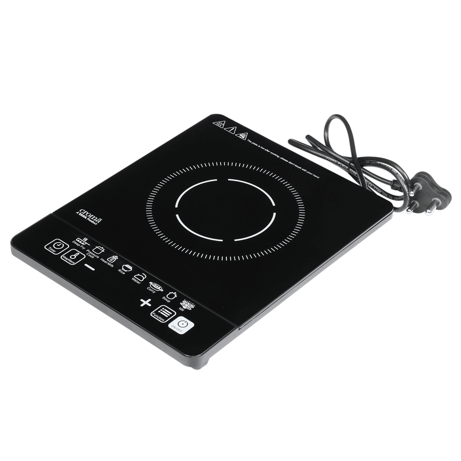 Croma 1600W Single Induction Cooktop with 8 Preset Menu_6