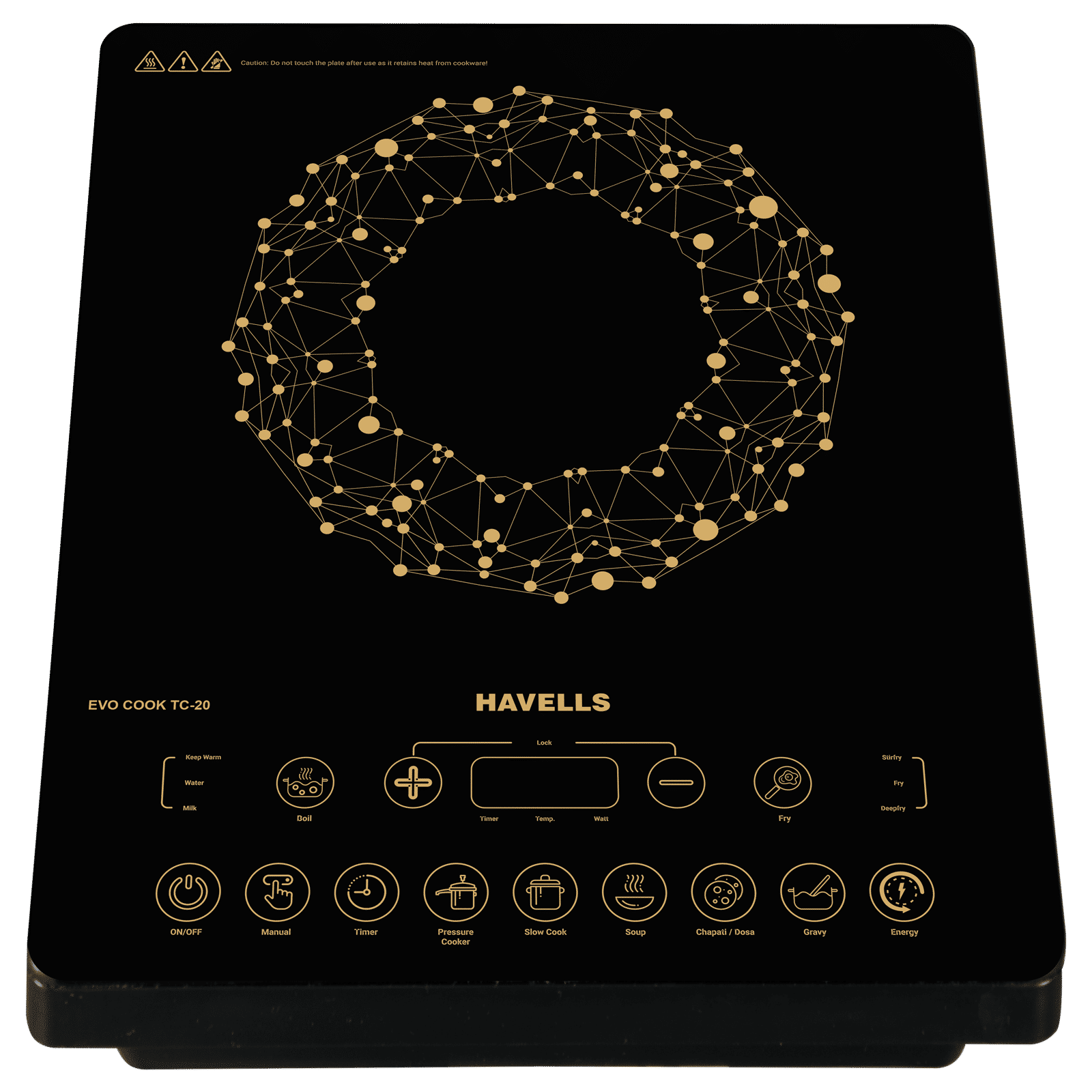 HAVELLS Evo Cook TC20 2000W Induction Cooktop with 8 Preset Modes HAVELLS Evo Cook TC20 2000W Induction Cooktop with 8 Preset Modes_5