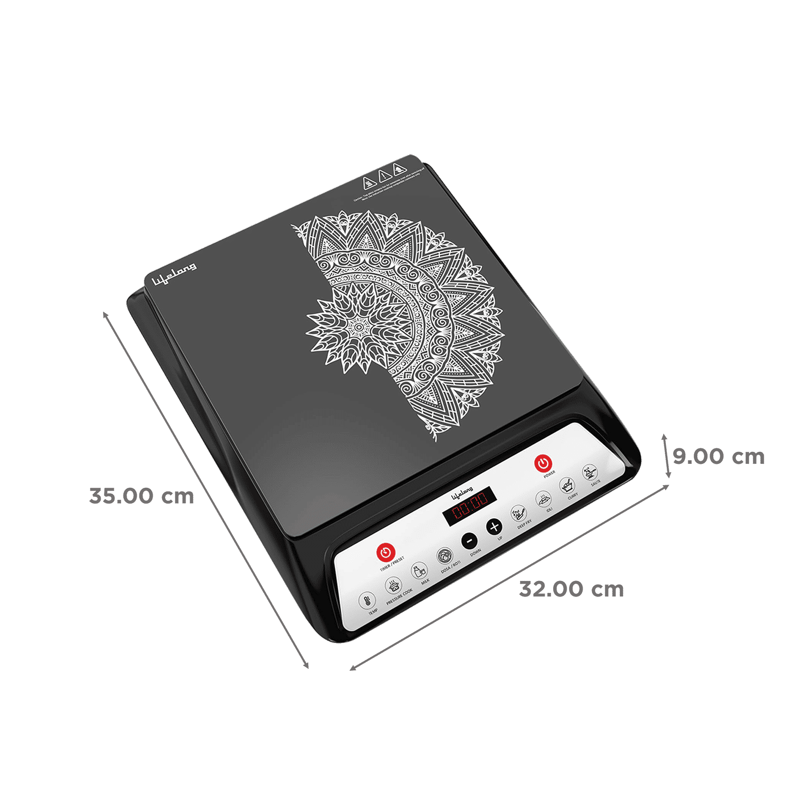 Lifelong LLIC100 1800W Induction Cooktop with 7 Preset Menus_2