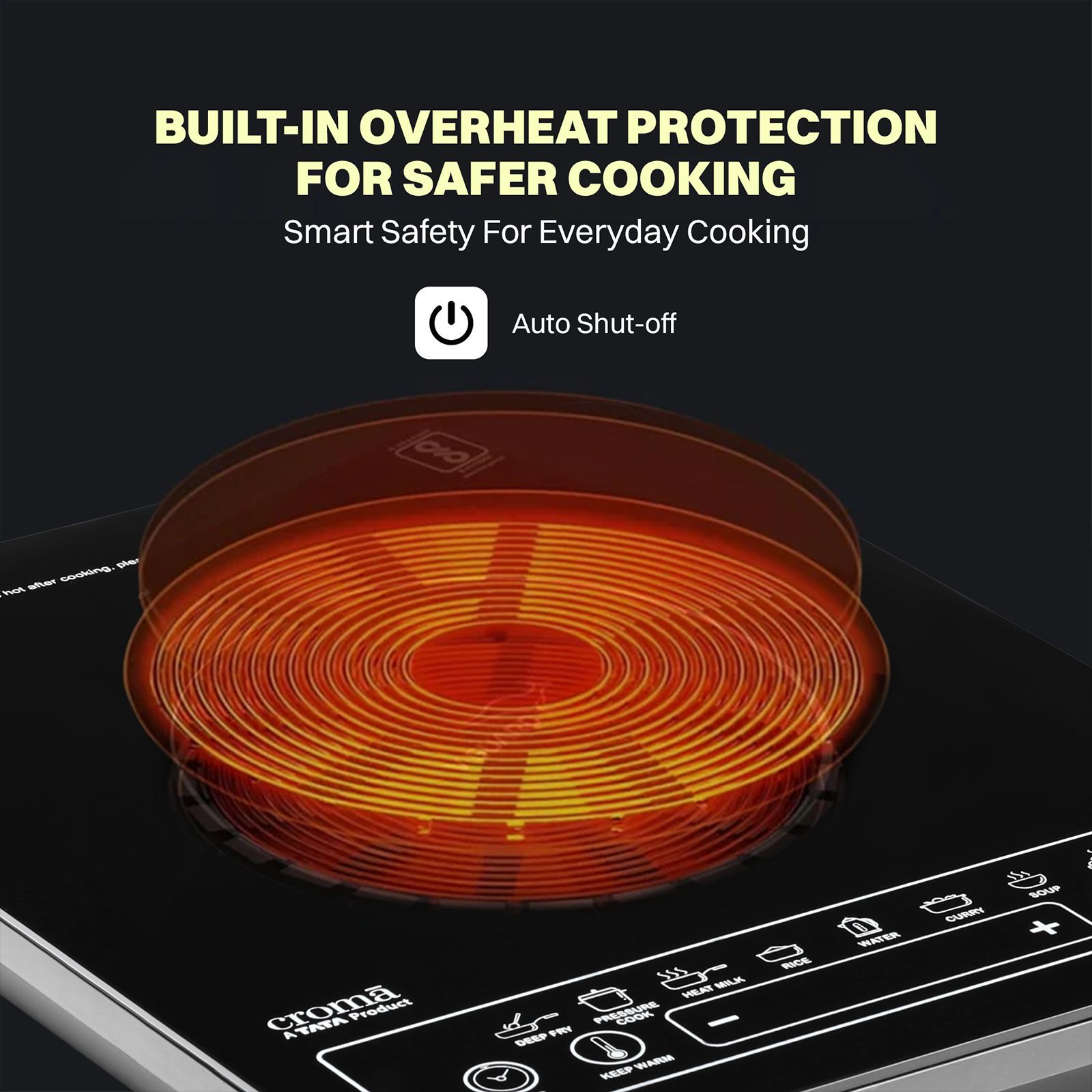 Croma 2000W Induction Cooktop with 8 Preset Menus Croma 2000W Induction Cooktop with 8 Preset Menus_12