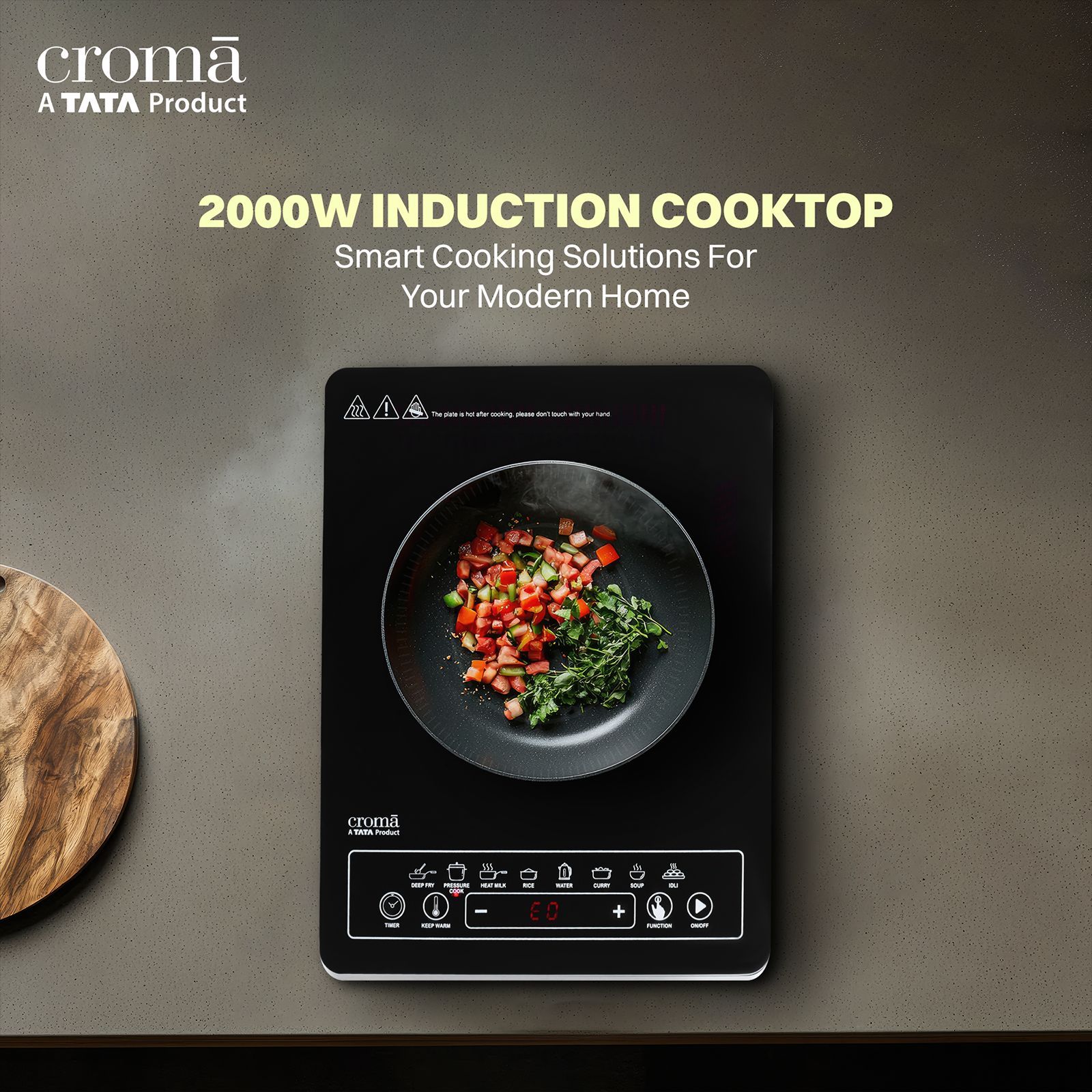 Croma 2000W Induction Cooktop with 8 Preset Menus Croma 2000W Induction Cooktop with 8 Preset Menus_9