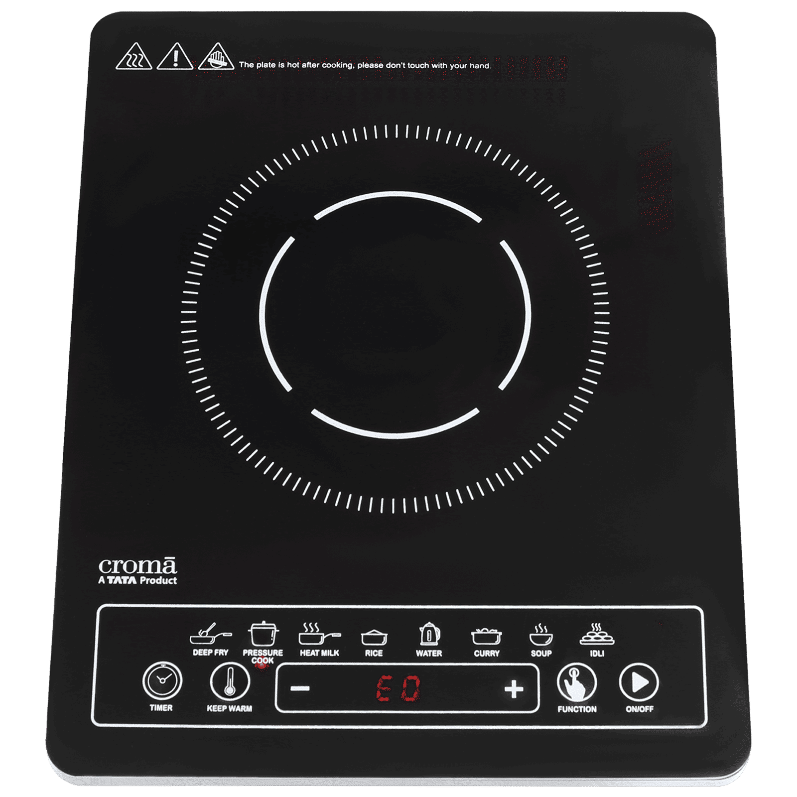 Croma 2000W Induction Cooktop with 8 Preset Menus Croma 2000W Induction Cooktop with 8 Preset Menus_1