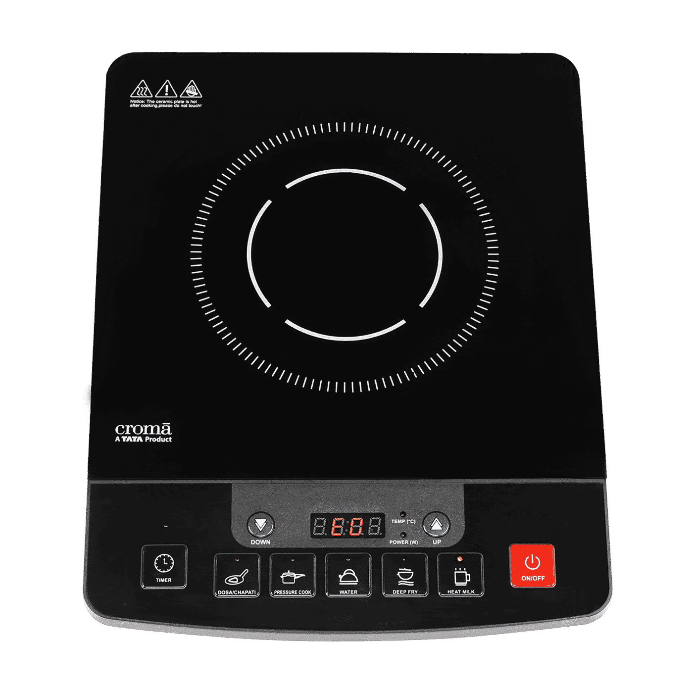 Croma 1600W Induction Cooktop with 5 Preset Menus Croma 1600W Induction Cooktop with 5 Preset Menus_1
