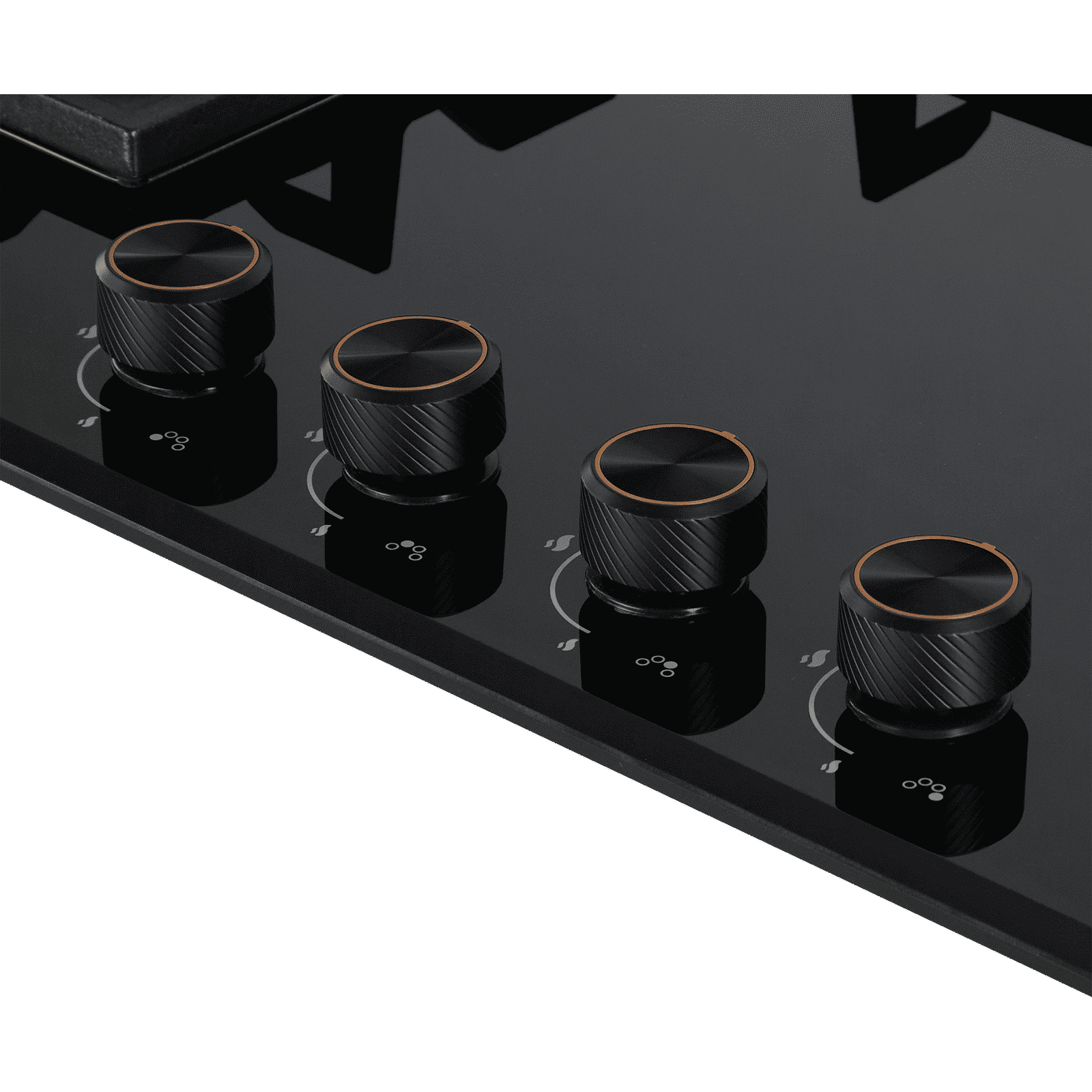 Sunflame SFM-478 BCS Tempered Glass Top 4 Burner Automatic Hob (Cast Iron Pan Supports, Black)_5