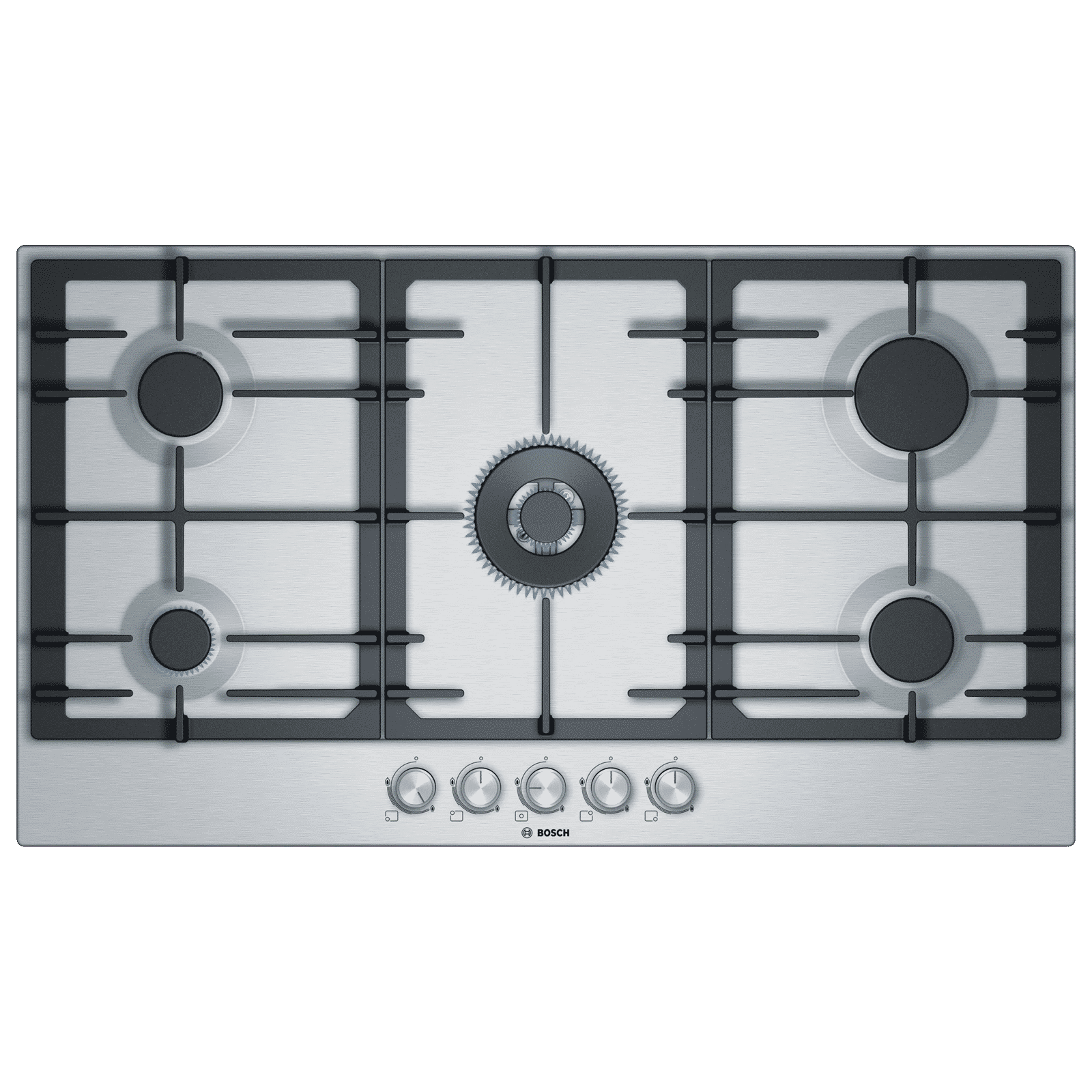 BOSCH Series 6 5 Burner Automatic Hob (Flame Failure Safety Device, Stainless Steel)_1