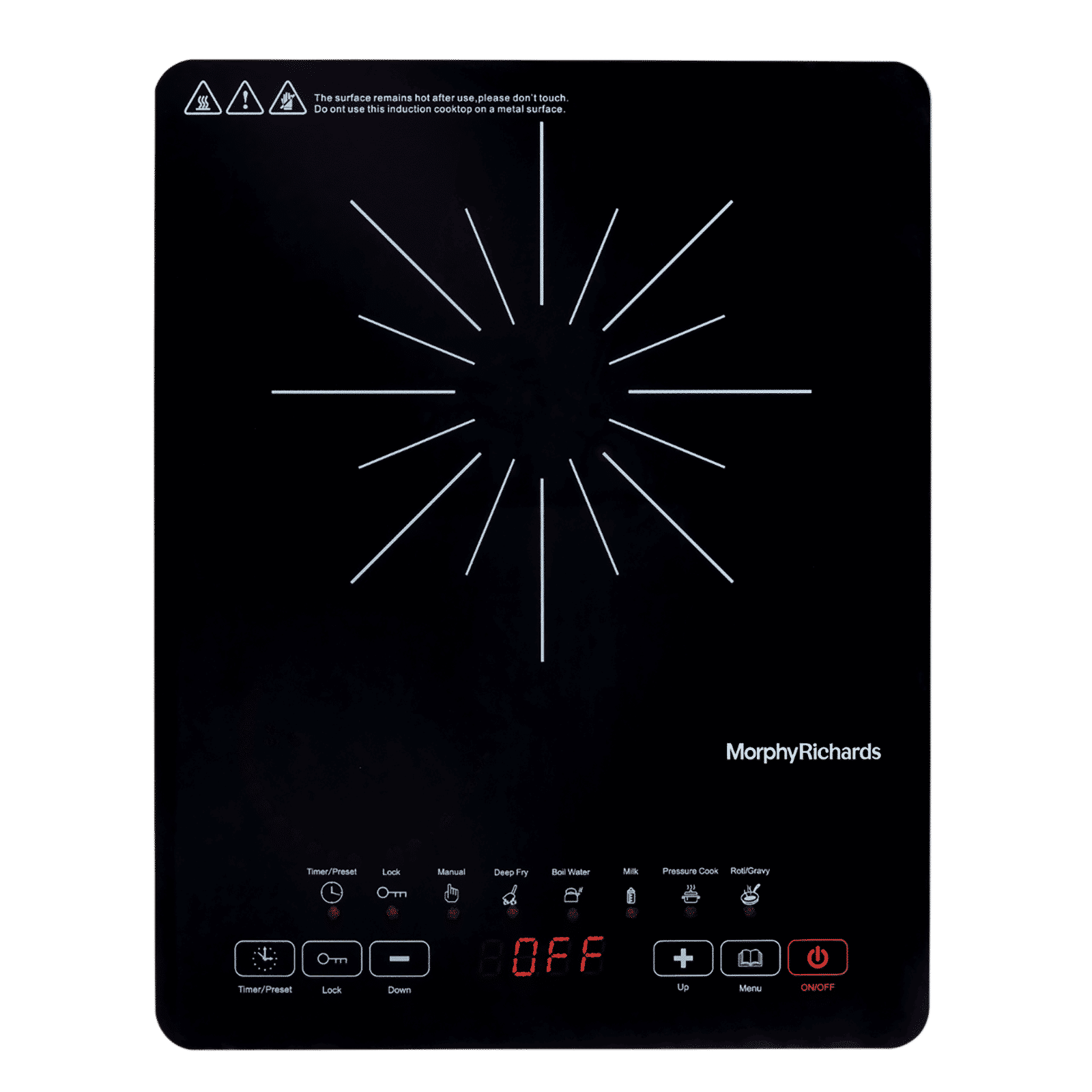 Morphy Richards Elysia TC 2000W Single Induction Cooktop with Feather Touch Control_1