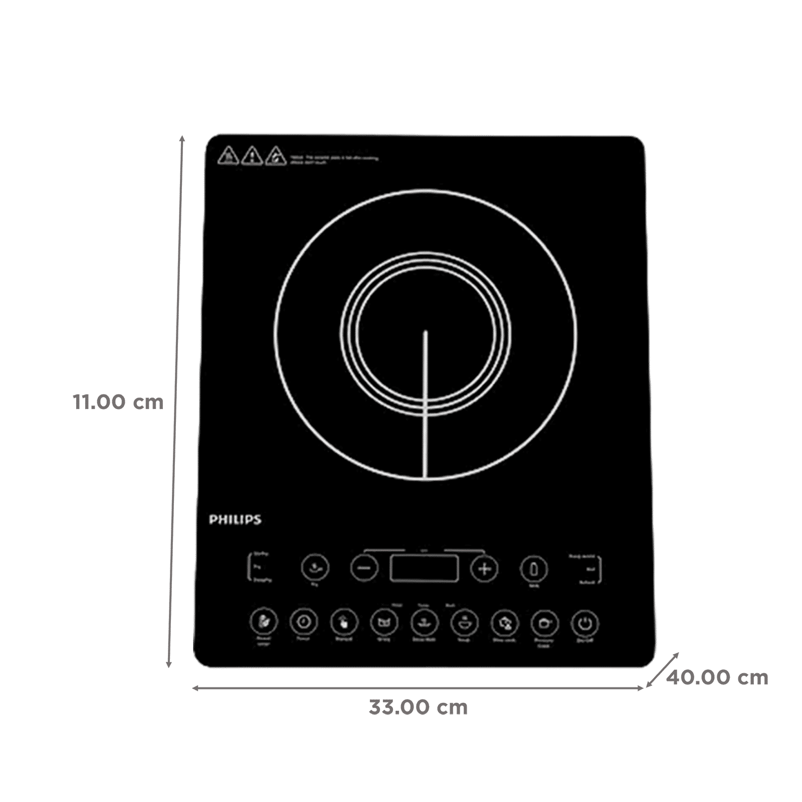 PHILIPS 2100W Induction Cooktop with 11 Preset Menus_2