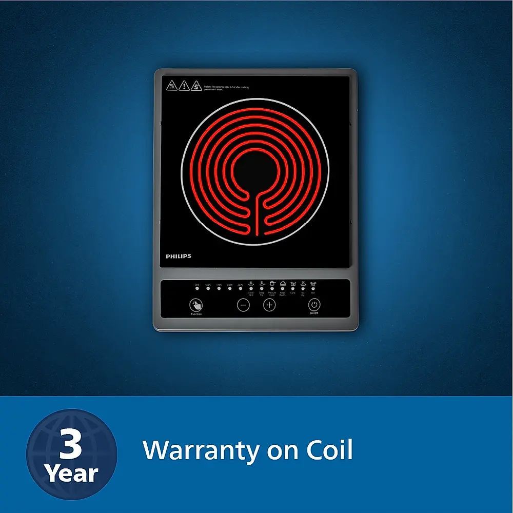 PHILIPS 1300W Induction Cooktop with 7 Preset Menus _5