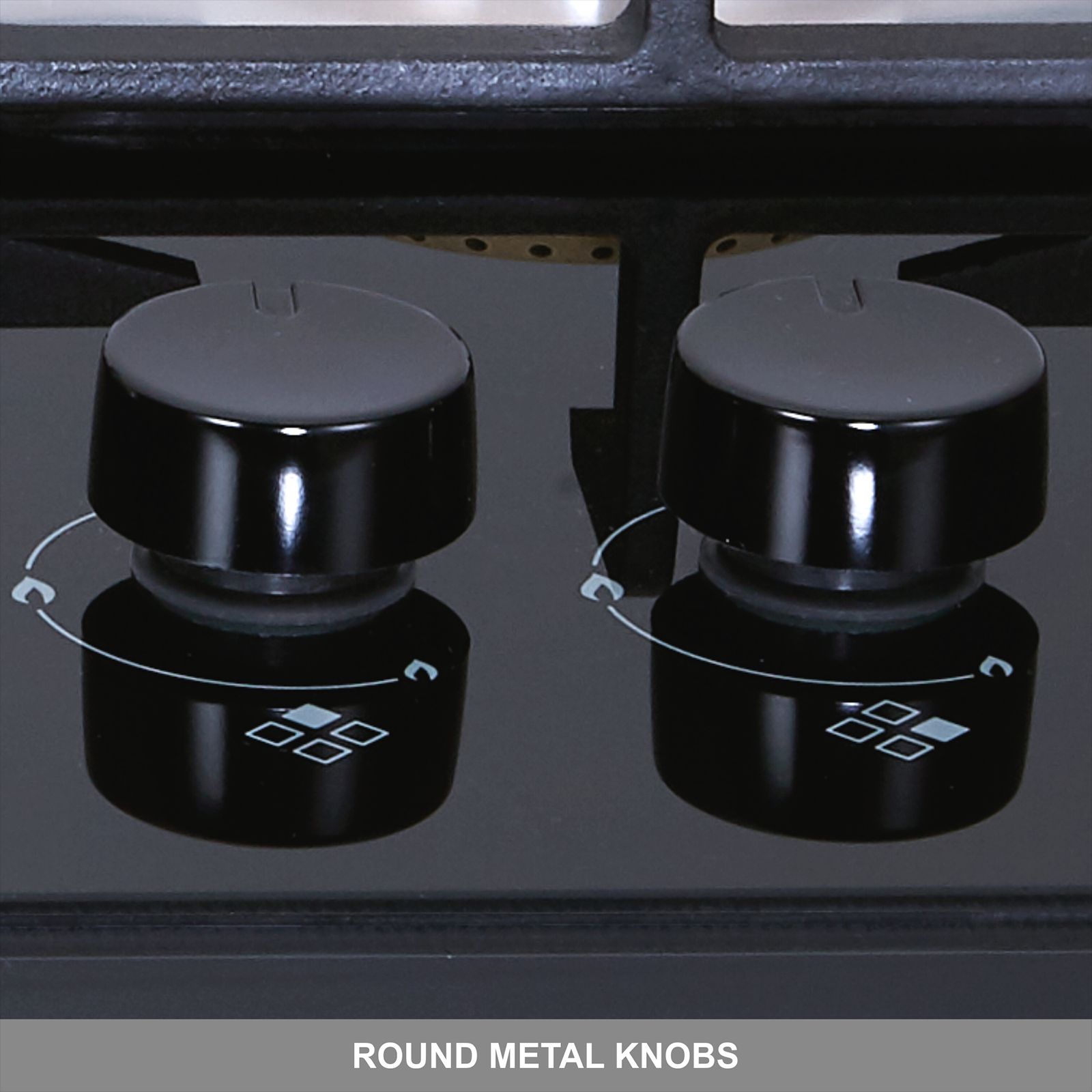 elica FLEXI HCT 470 DX LOTUS Toughened Glass Top 4 Burner Automatic Hob (Cast Iron Grid, Black)_5