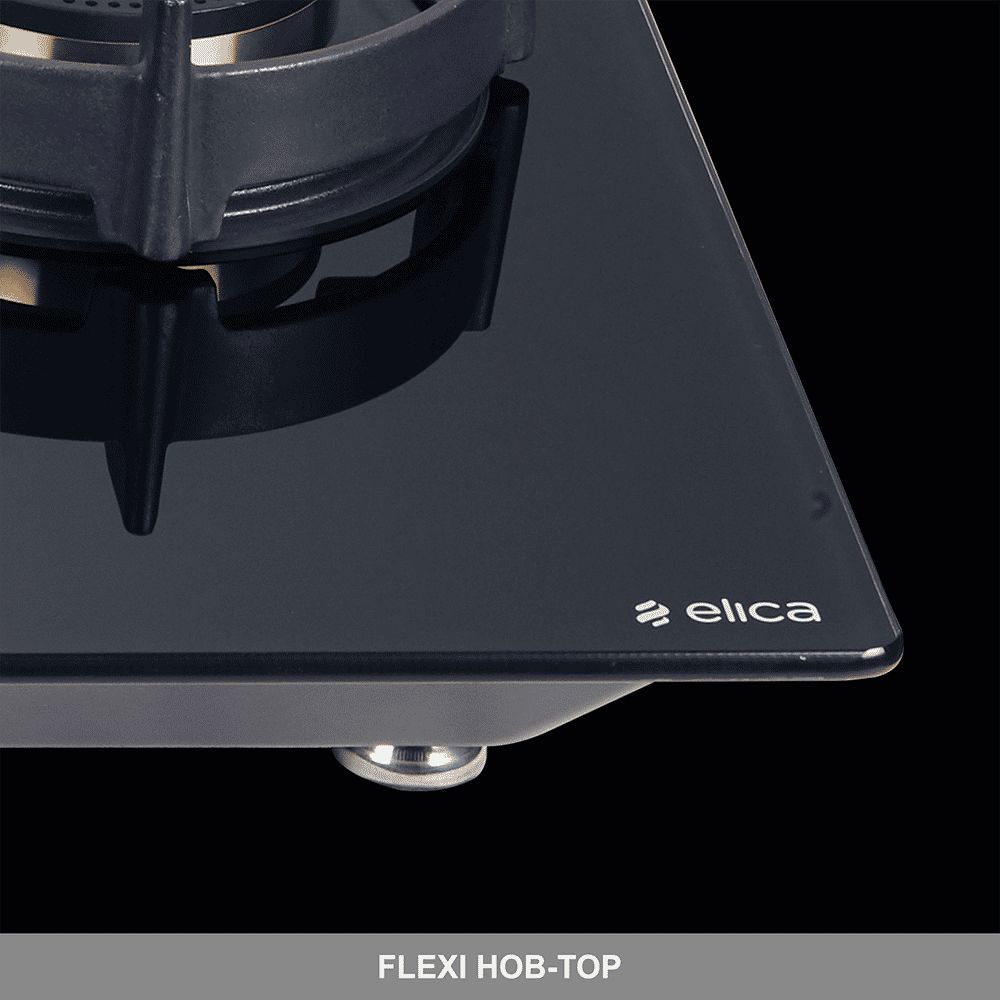 Elica FLEXI DFS FB MFC SERIES Toughened Glass Top 3 Burner Automatic Hob (Heavy Duty Burners, Black)_4