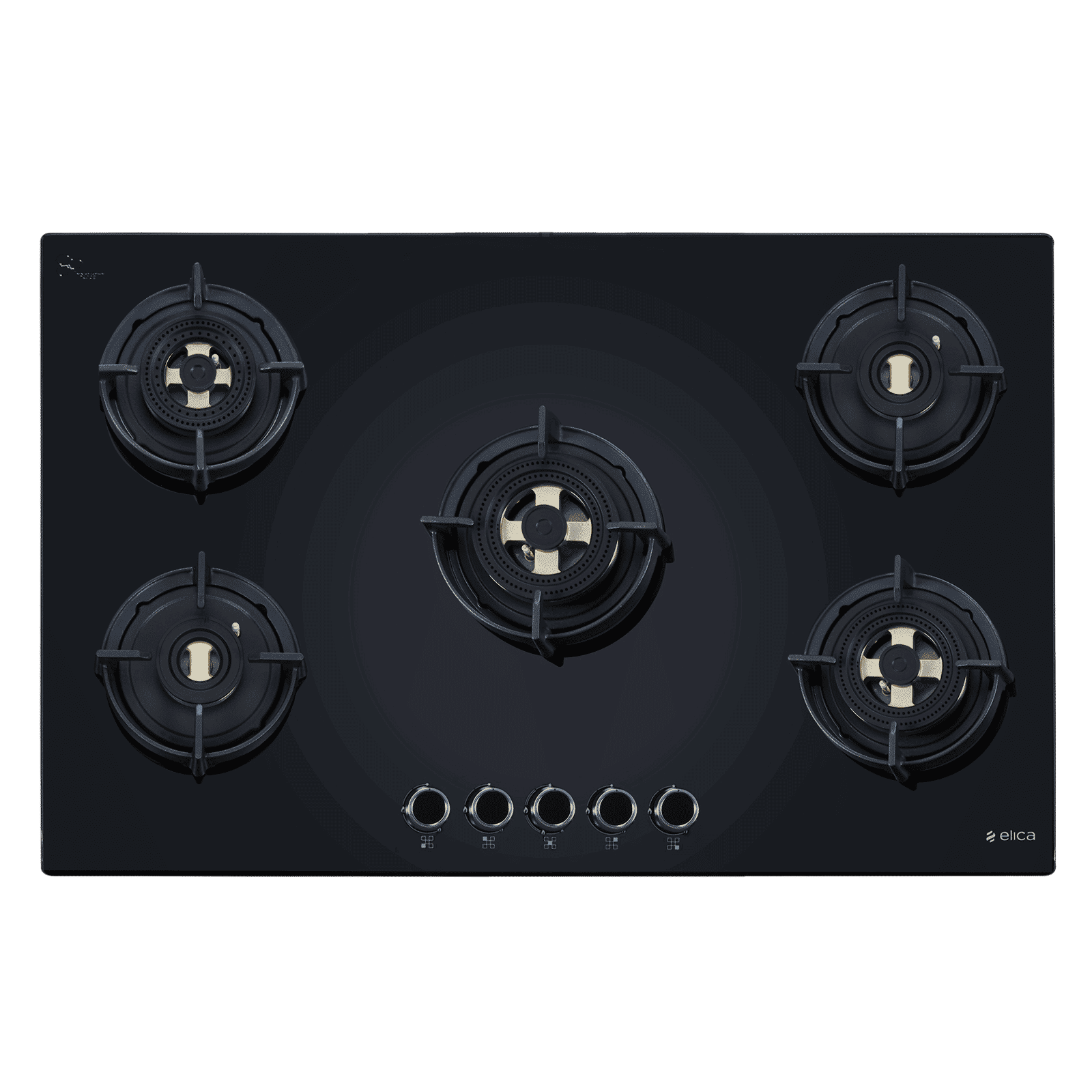 elica FLEXI DFS FB MFC 5B 90 FFD Glass Top 5 Burner Automatic Hob (Flame Failure Device, Black) elica FLEXI DFS FB MFC 5B 90 FFD Glass Top 5 Burner Automatic Hob (Flame Failure Device, Black)_1