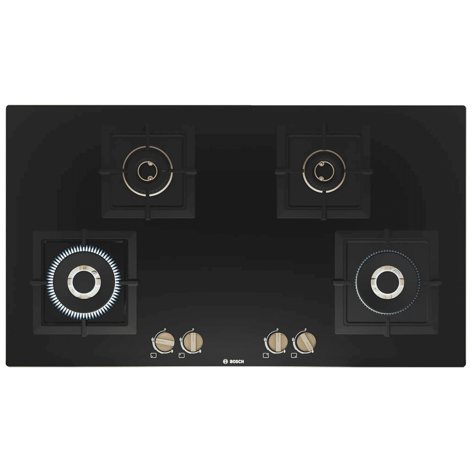 BOSCH Series 4 Toughened Glass Top 4 Burner Automatic Hob (Flame Failure Safety Device, Black)_1