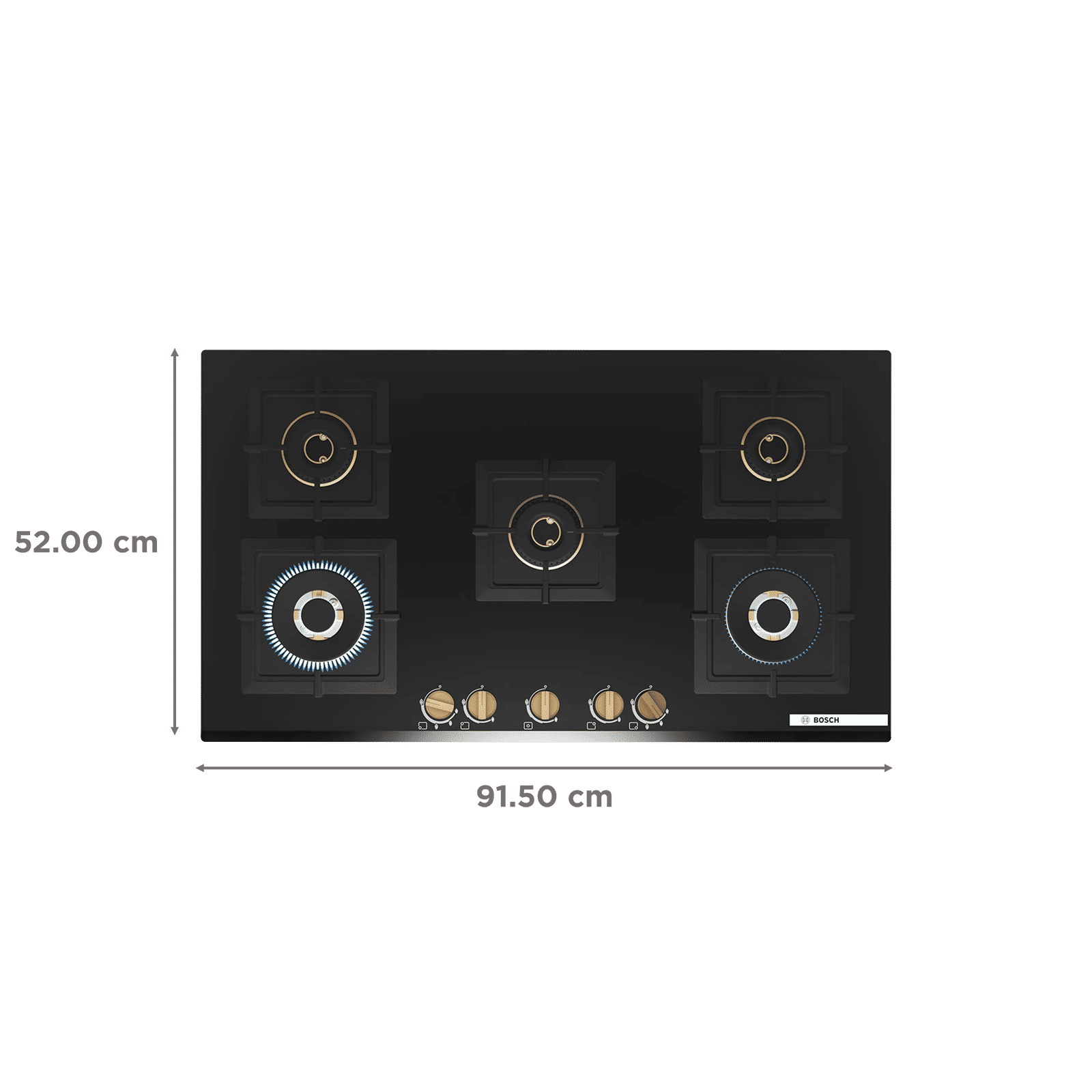 BOSCH Series 6 Toughened Glass Top 5 Burner Automatic Hob (Flame Failure Safety Device, Black)_2