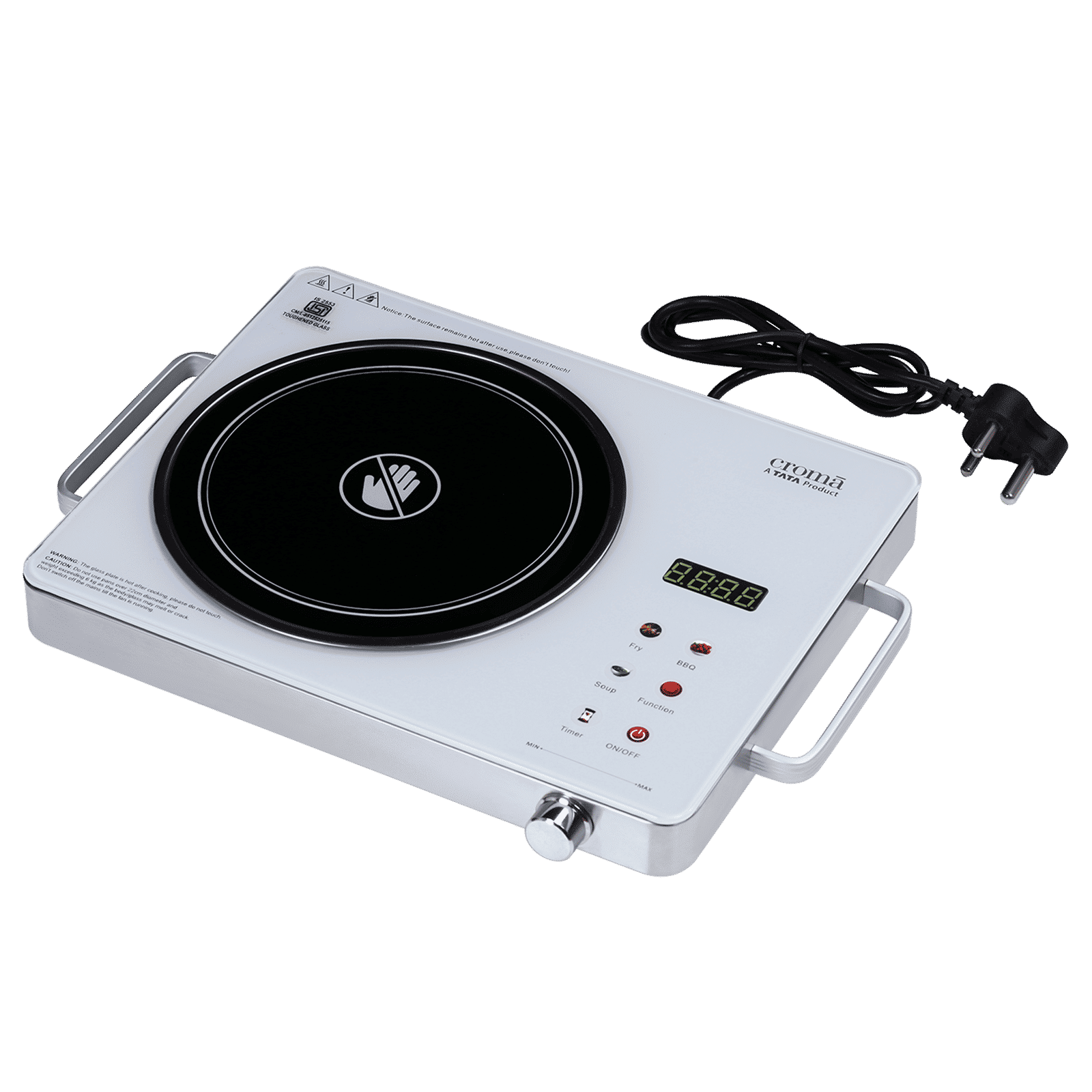 Croma Infrared 2200W Induction Cooktop with 3 Preset Menus_12