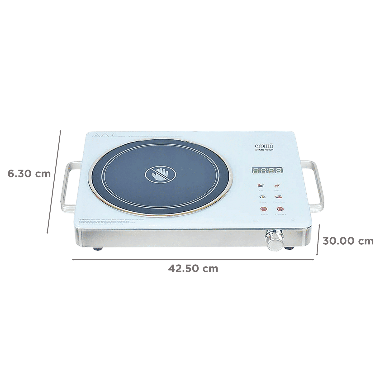 Croma Infrared 2200W Induction Cooktop with 3 Preset Menus_2