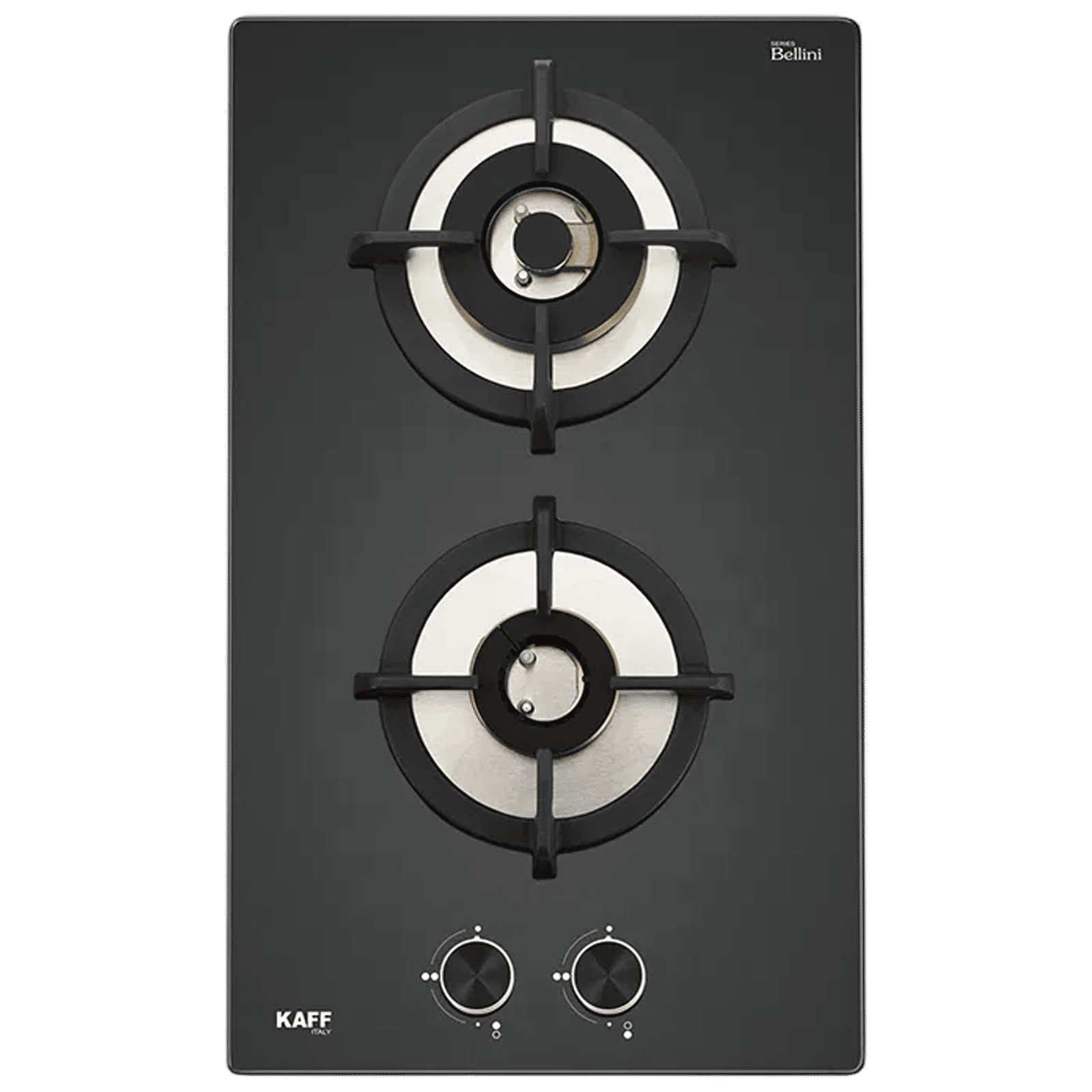 KAFF BLHF 302X Toughened Glass Top 2 Burner Automatic Hob (Flame Failure Device, Black)_1