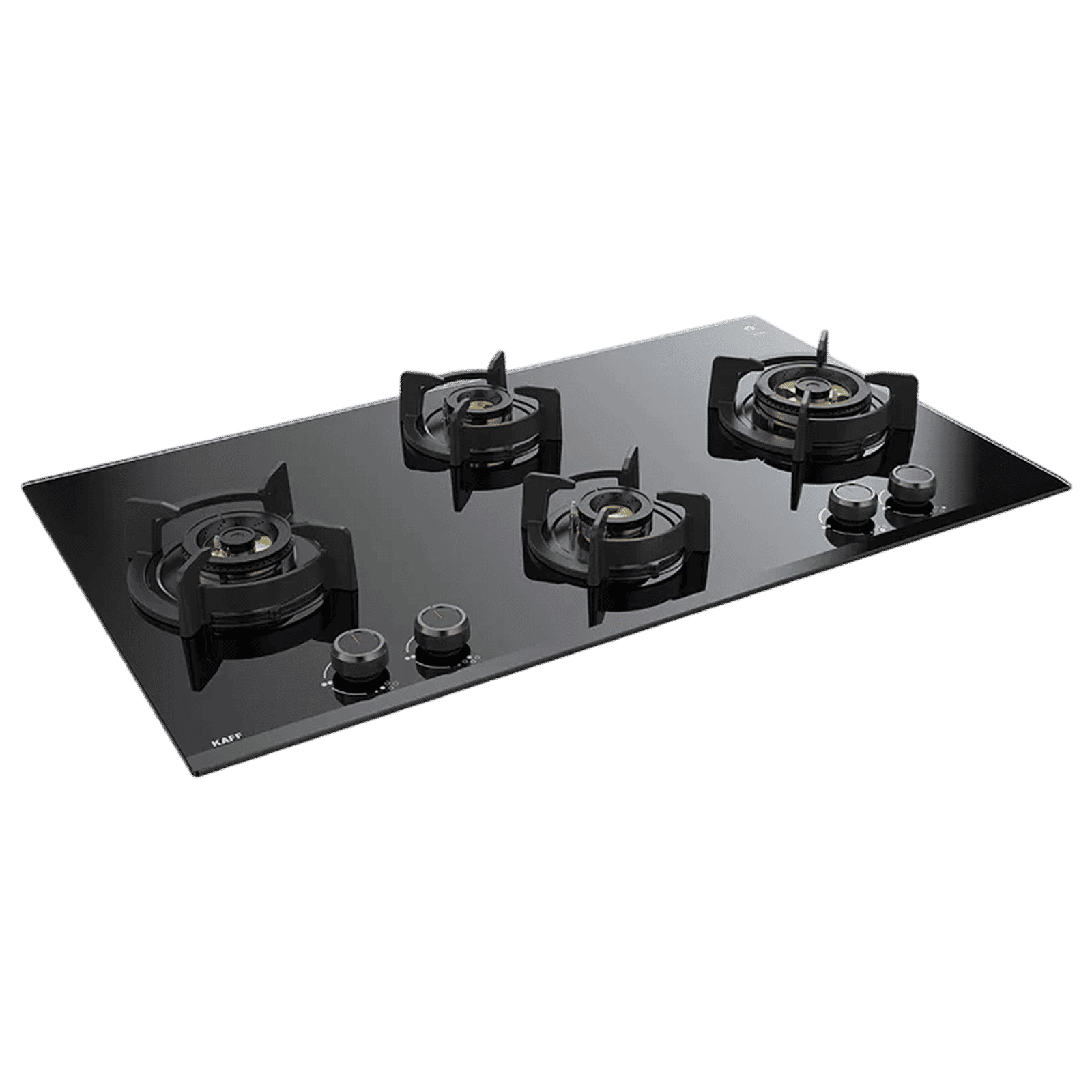 KAFF ASF 94V Toughened Glass Top 4 Burner Automatic Hob (Flame Failure Device, Black)_4