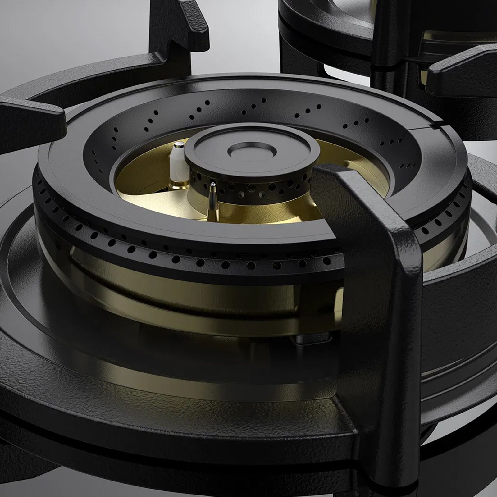 KAFF ASF 94V Toughened Glass Top 4 Burner Automatic Hob (Flame Failure Device, Black)_5