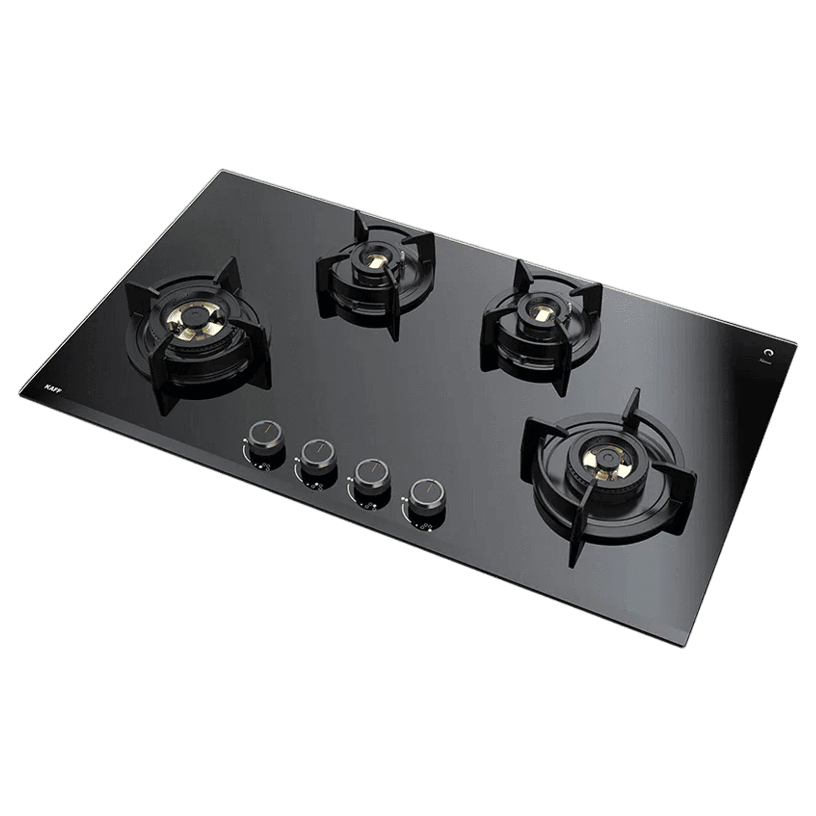 KAFF ASF 94M Toughened Glass Top 4 Burner Automatic Hob (Flame Failure Device, Black)_7