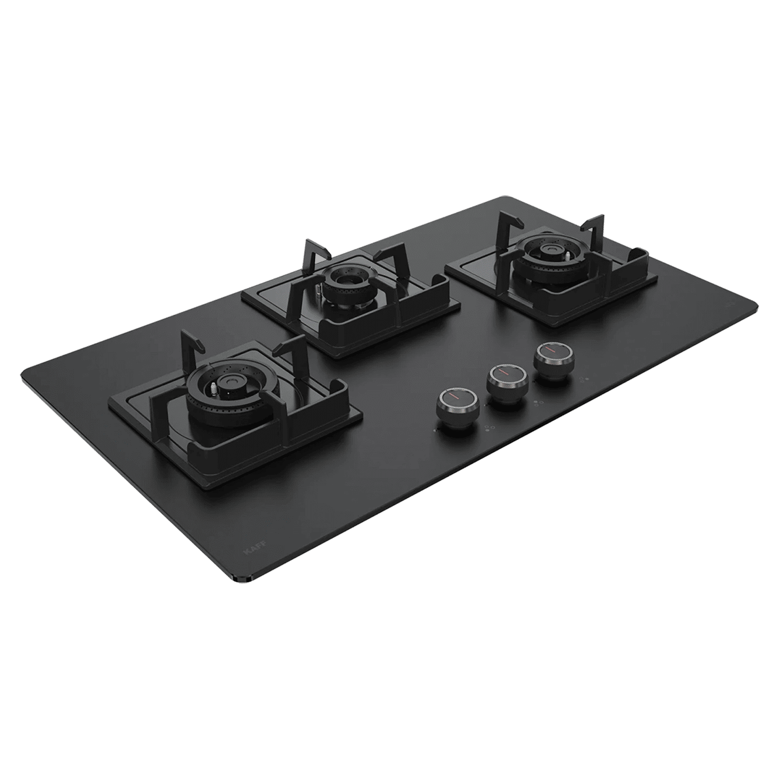 KAFF NYG 783B Glass Top 3 Burner Automatic Hob (Integrated Flame Protector, Black)_1